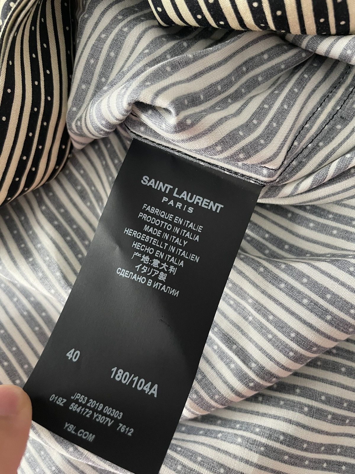Saint Laurent Paris × Yves Saint Laurent Brand New Super Runway Limited Edition Chemise Viscose Shirt Size US M / EU 48-50 / 2 - 6 Thumbnail