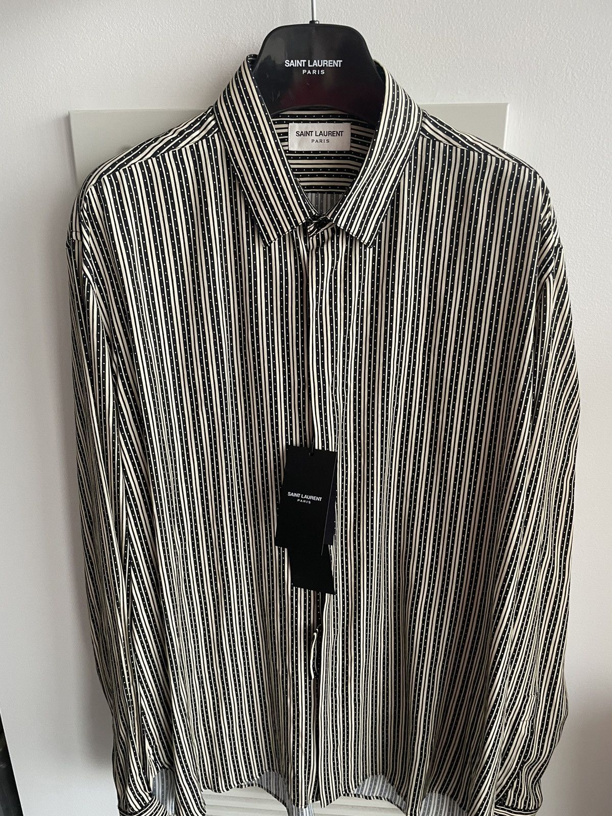 Saint Laurent Paris × Yves Saint Laurent Brand New Super Runway Limited Edition Chemise Viscose Shirt Size US M / EU 48-50 / 2 - 14 Thumbnail