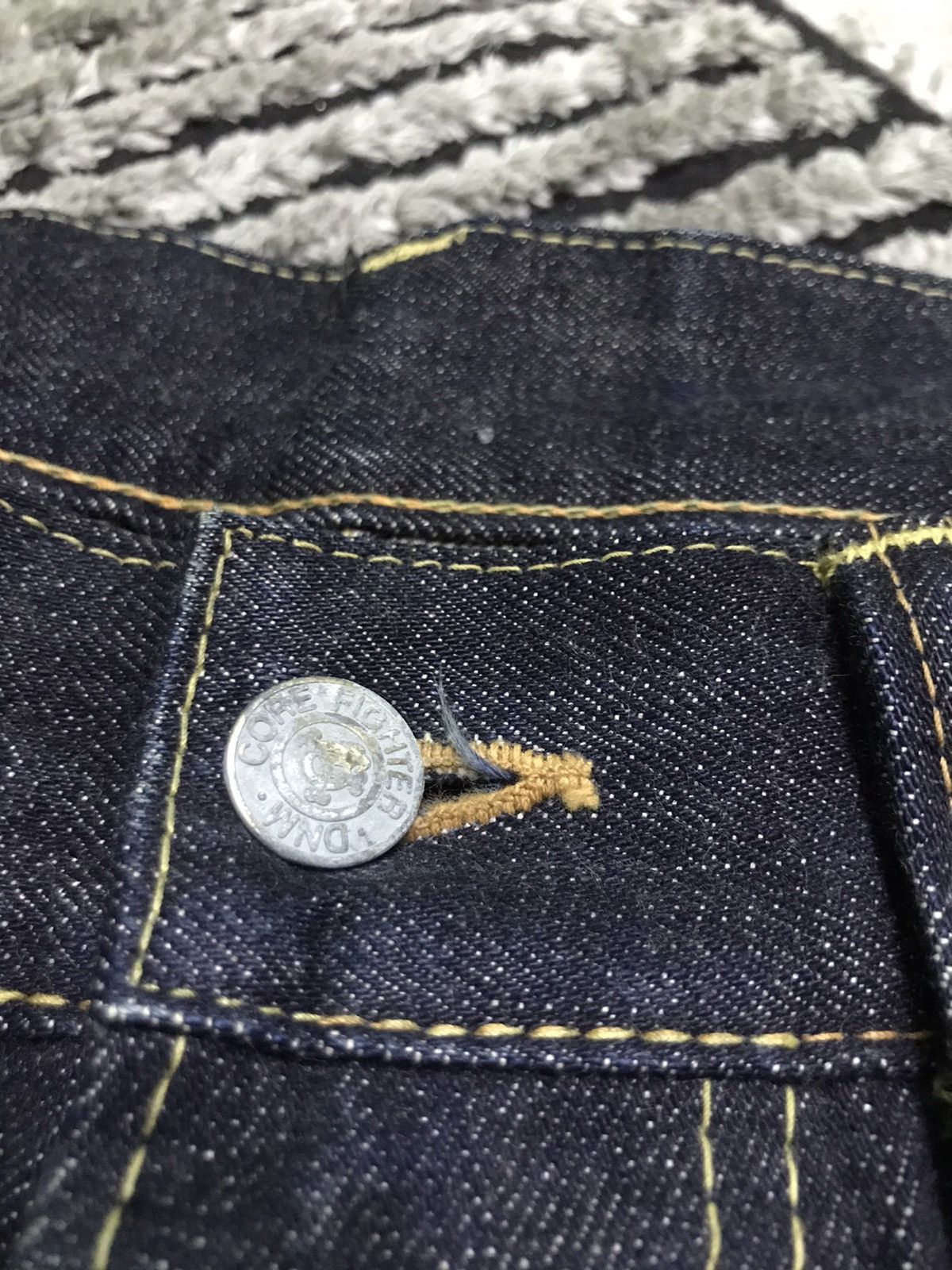 Vintage 🔥🔥Core fighter selvedge rigid denim short pants Size US 32 / EU 48 - 6 Thumbnail