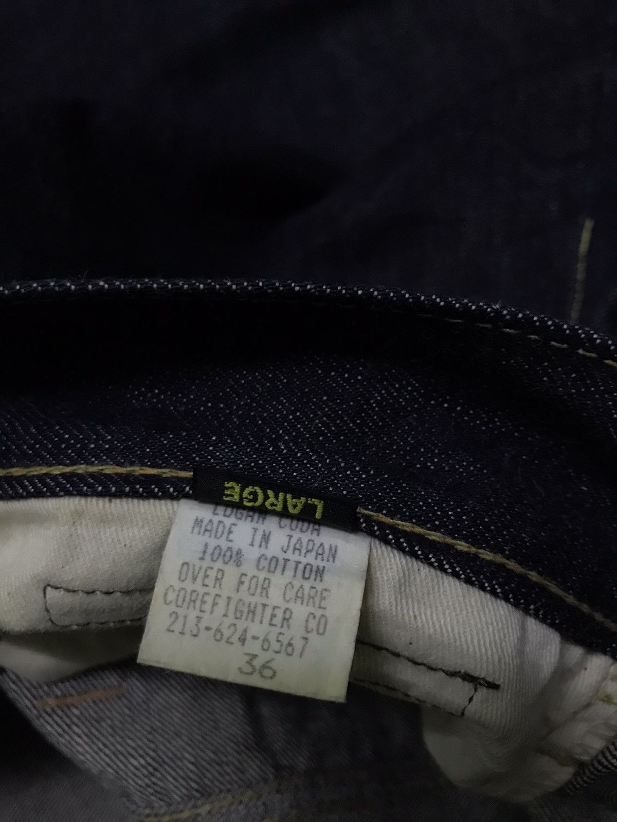 Vintage 🔥🔥Core fighter selvedge rigid denim short pants Size US 32 / EU 48 - 5 Thumbnail