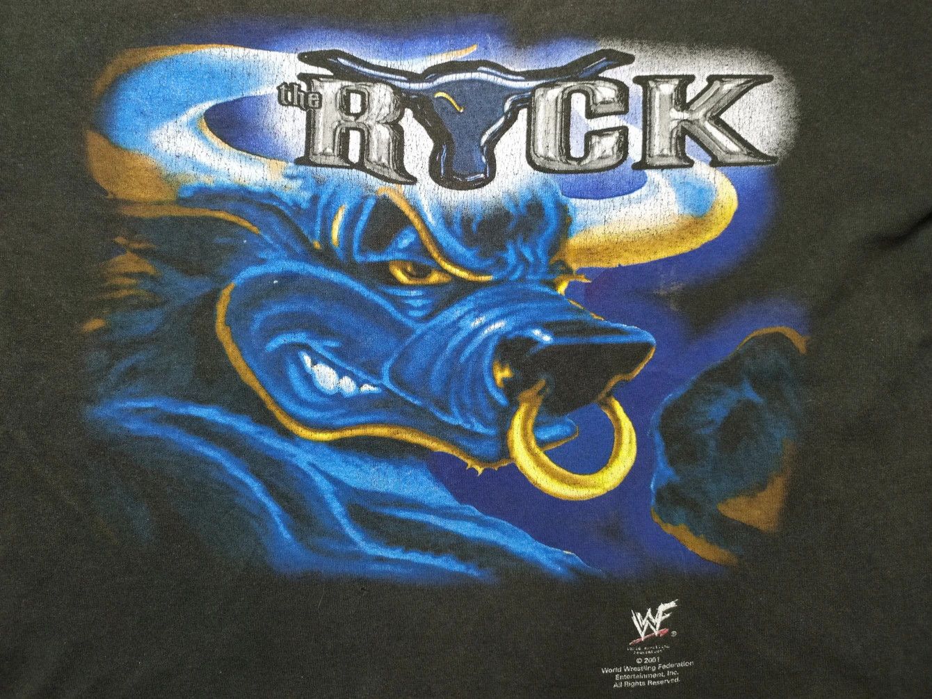 Vintage Vintage The Rock 2001 Wrestling MTV T-shirt Size US M / EU 48-50 / 2 - 8 Thumbnail