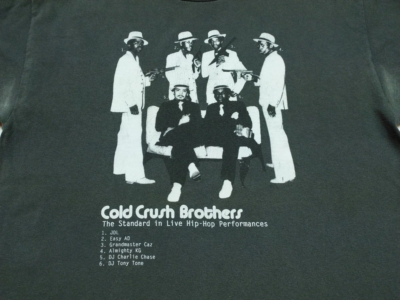Vintage 90's The Cold Crush Brothers Band t-shirt Size US M / EU 48-50 / 2 - 3 Thumbnail