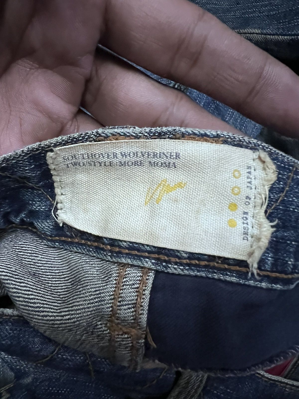Japanese Brand RUSTY‼️DESIGN OF JAPAN DISTRESSED DENIM PANTS Size US 32 / EU 48 - 7 Thumbnail