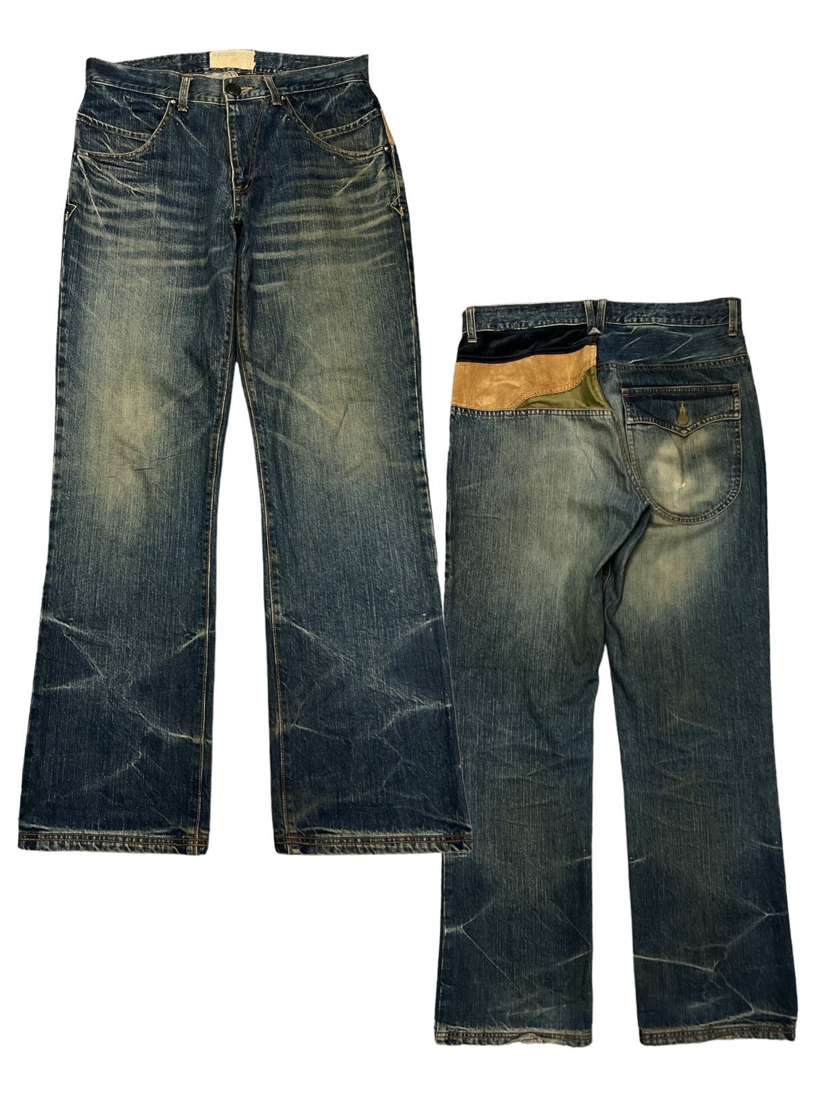 Japanese Brand RUSTY‼️DESIGN OF JAPAN DISTRESSED DENIM PANTS Size US 32 / EU 48 - 1 Thumbnail