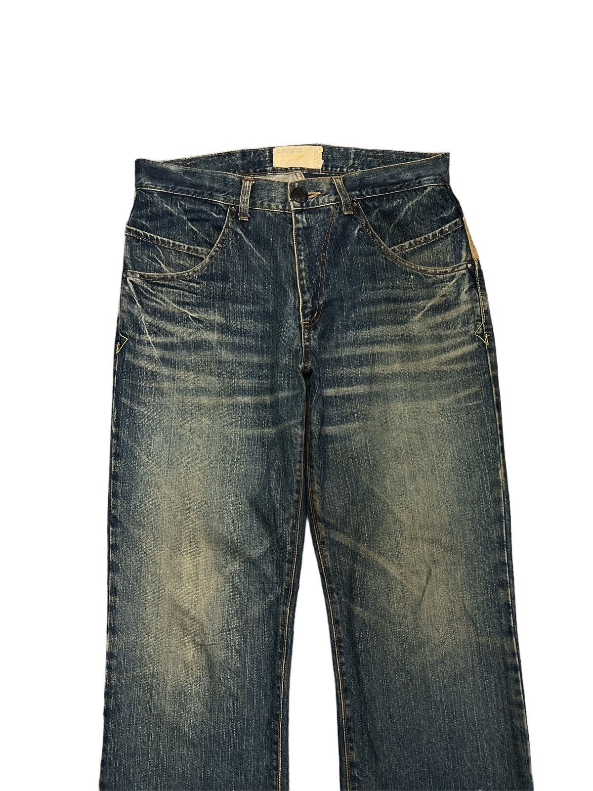 Japanese Brand RUSTY‼️DESIGN OF JAPAN DISTRESSED DENIM PANTS Size US 32 / EU 48 - 3 Thumbnail