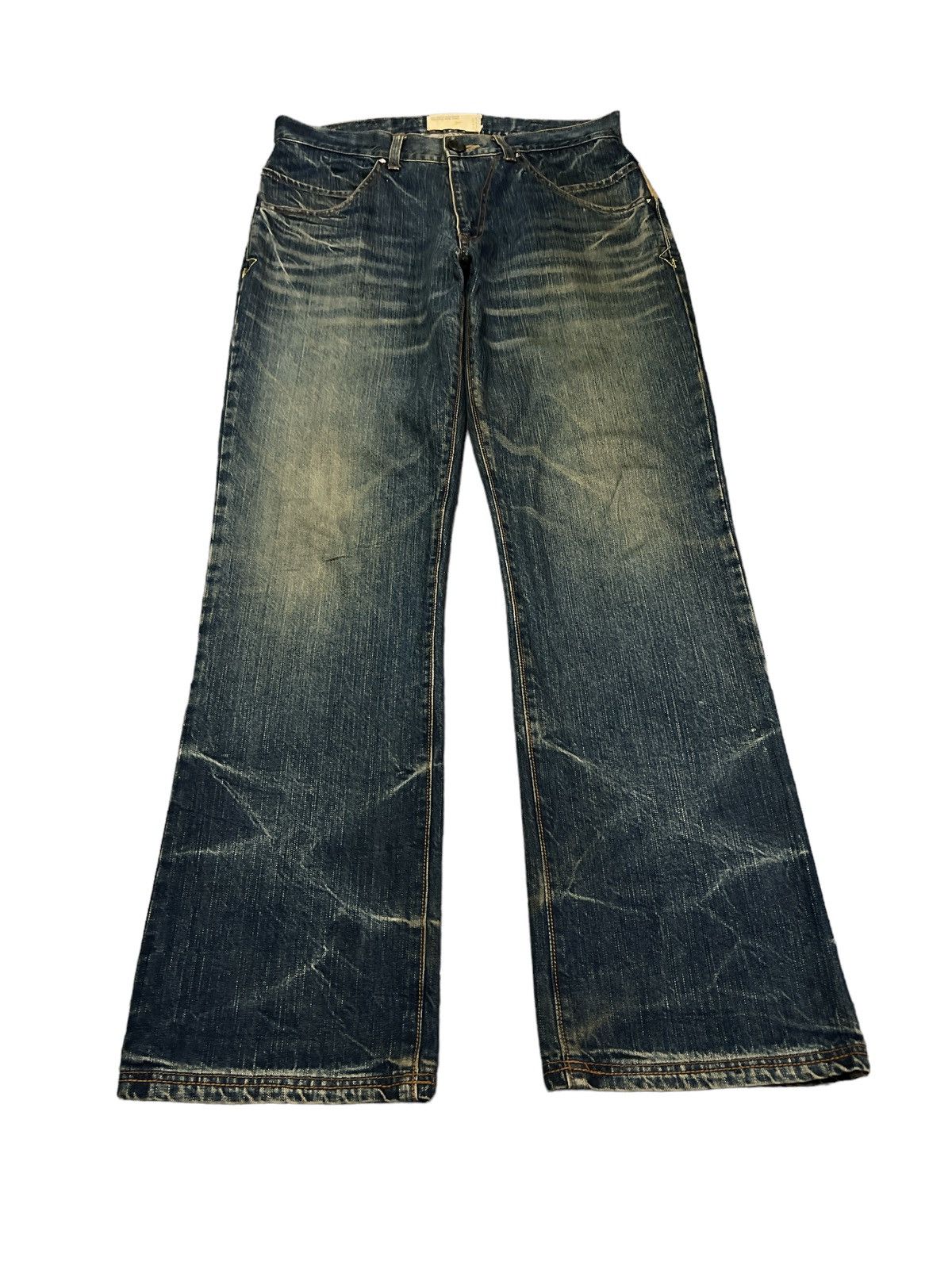 Japanese Brand RUSTY‼️DESIGN OF JAPAN DISTRESSED DENIM PANTS Size US 32 / EU 48 - 5 Thumbnail