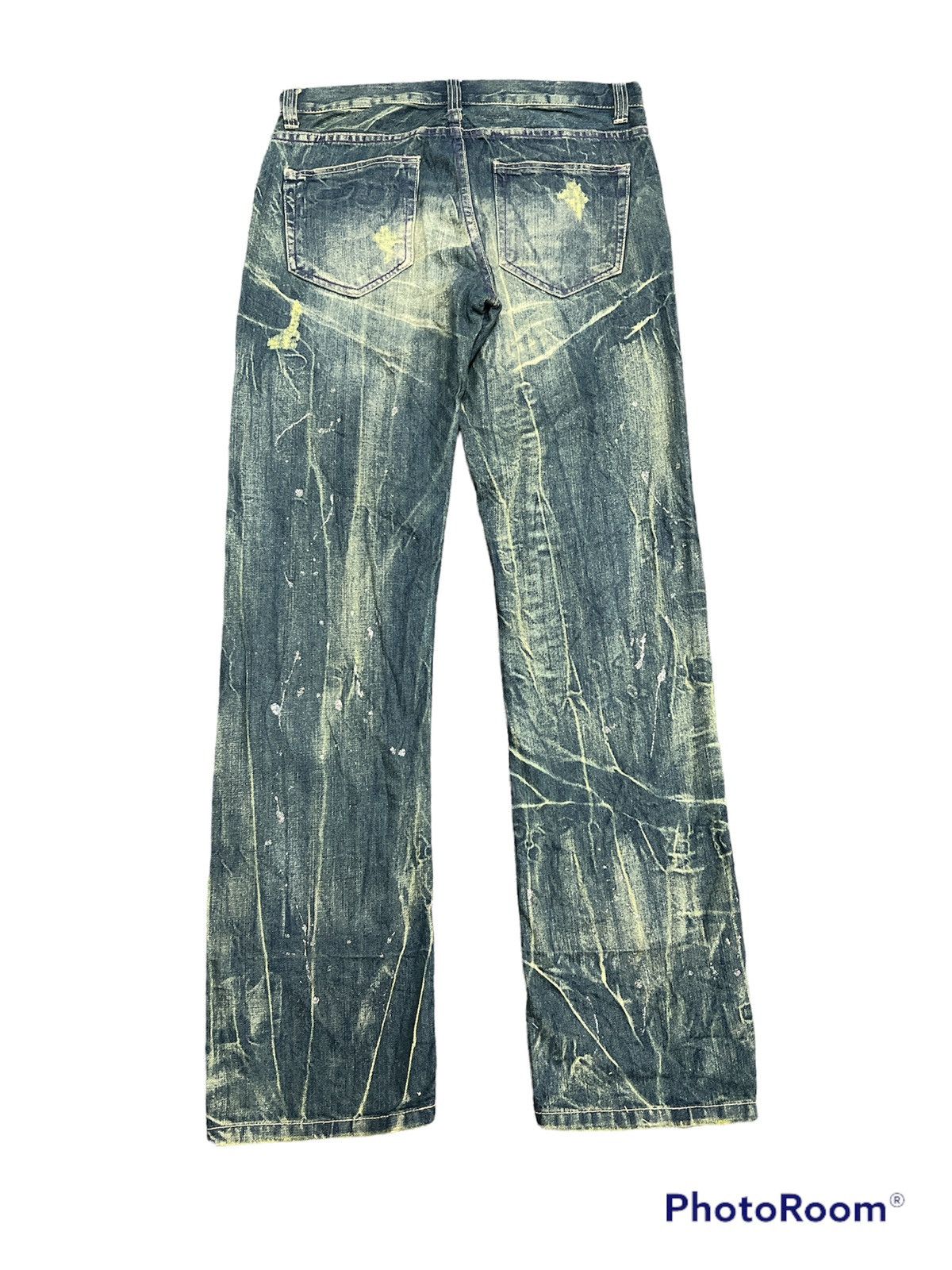Japanese Brand Japanese brand Nylaus Distressed denim pant Size US 34 / EU 50 - 6 Thumbnail
