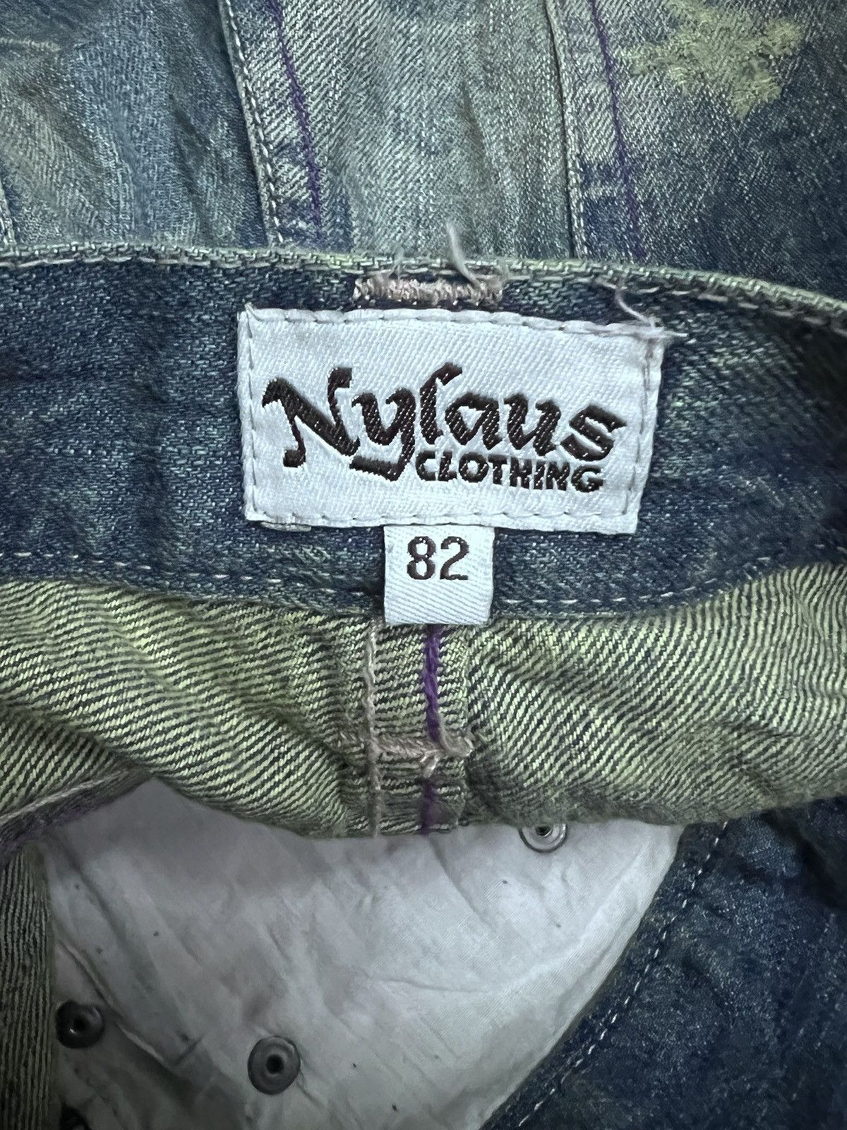 Japanese Brand Japanese brand Nylaus Distressed denim pant Size US 34 / EU 50 - 8 Thumbnail
