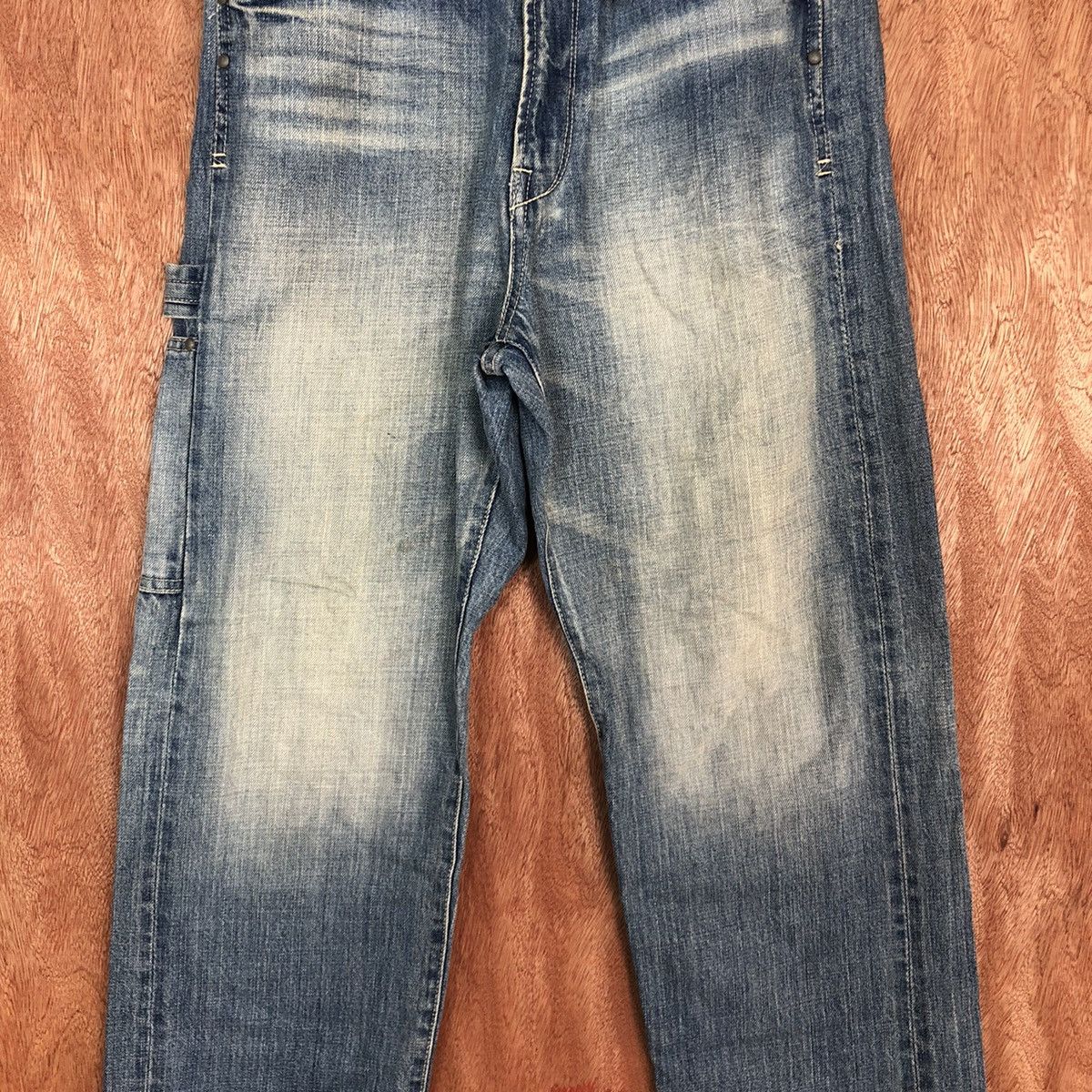 HARE DLL Hare Blue Japan faded denim Jeans #2125 Size US 29 - 4 Thumbnail