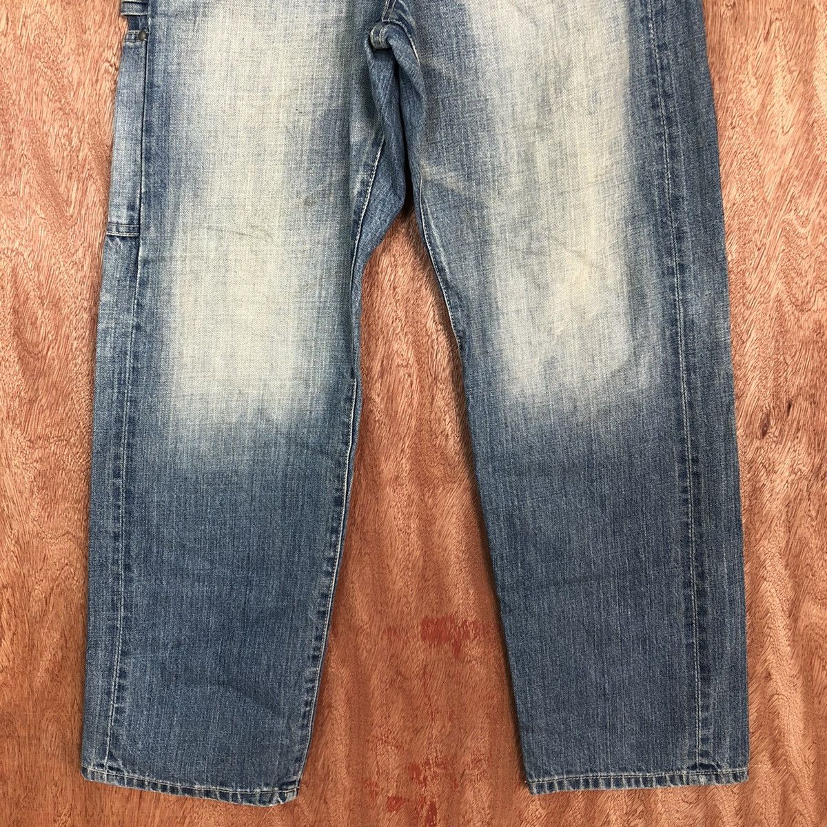 HARE DLL Hare Blue Japan faded denim Jeans #2125 Size US 29 - 3 Thumbnail