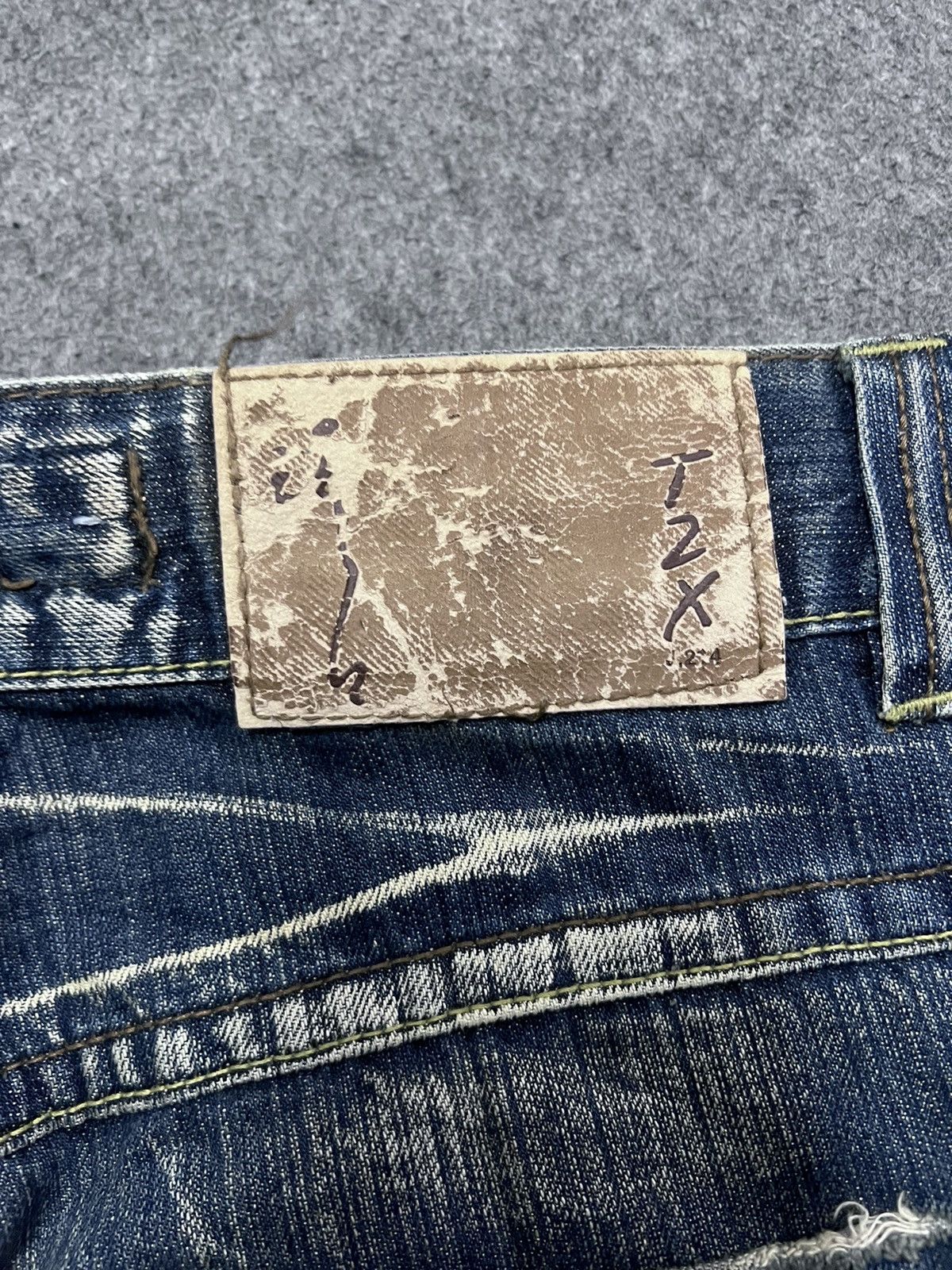 Japanese Brand BAGGY💥VINTAGE Y2K T2X DISTRESSED DENIM PANT Size US 30 / EU 46 - 9 Thumbnail