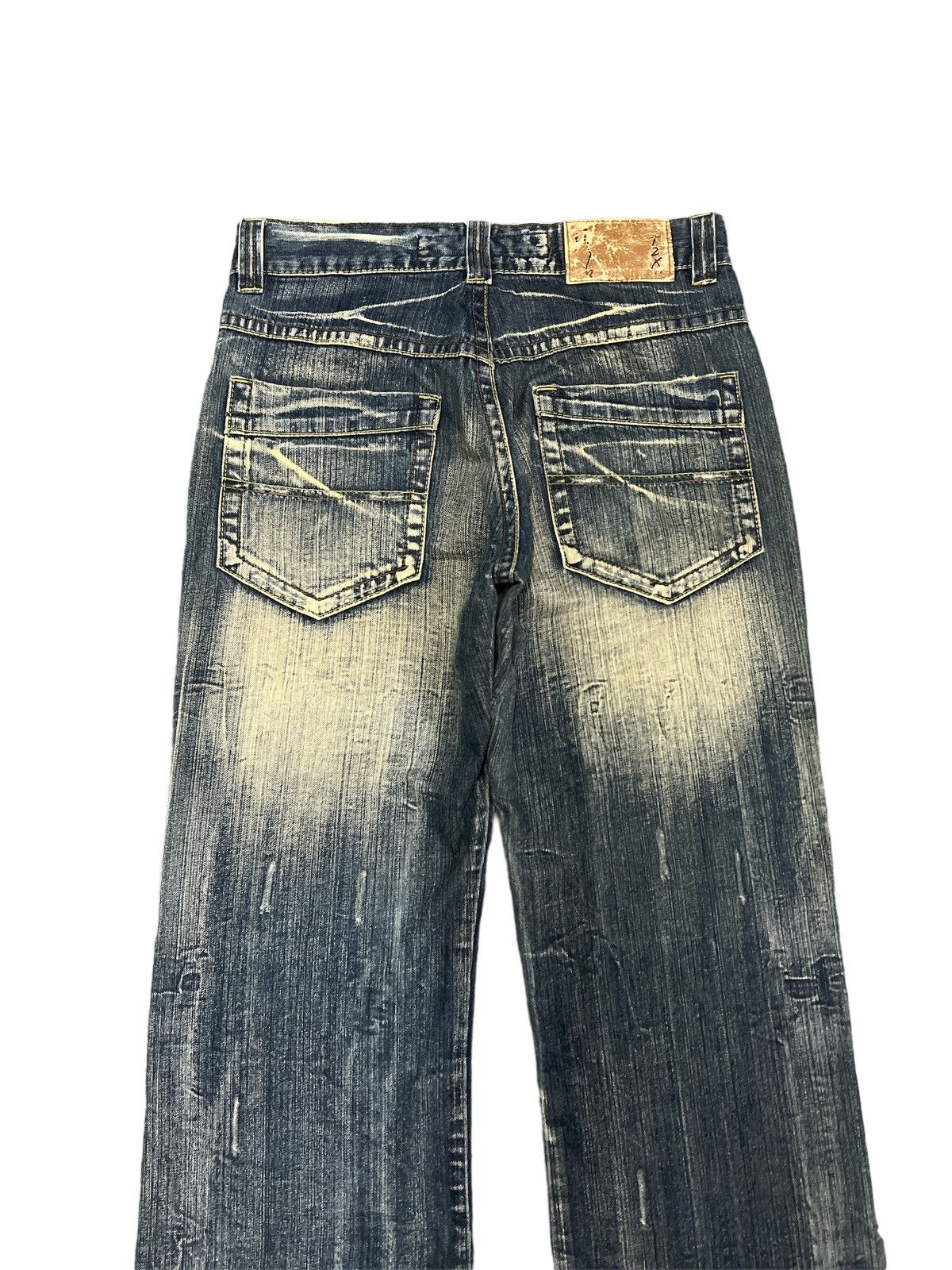Japanese Brand BAGGY💥VINTAGE Y2K T2X DISTRESSED DENIM PANT Size US 30 / EU 46 - 8 Thumbnail