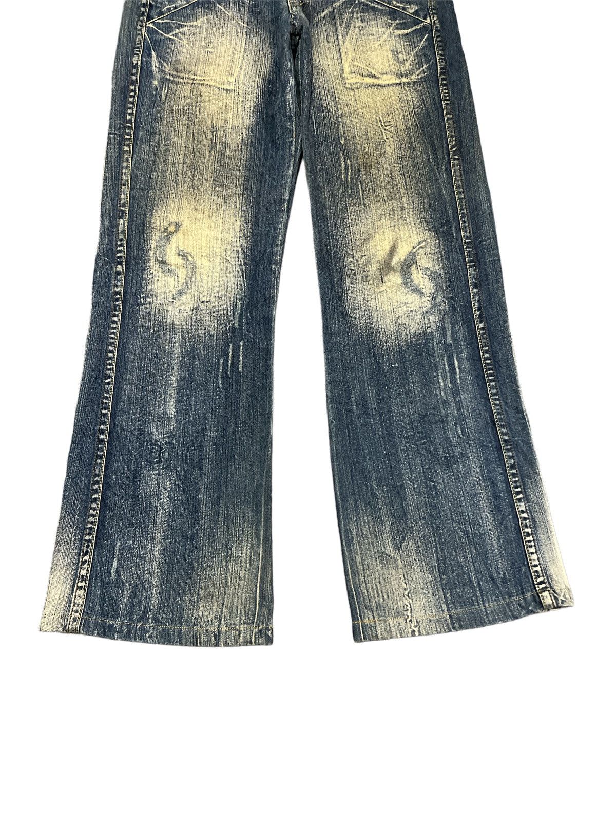 Japanese Brand BAGGY💥VINTAGE Y2K T2X DISTRESSED DENIM PANT Size US 30 / EU 46 - 3 Thumbnail