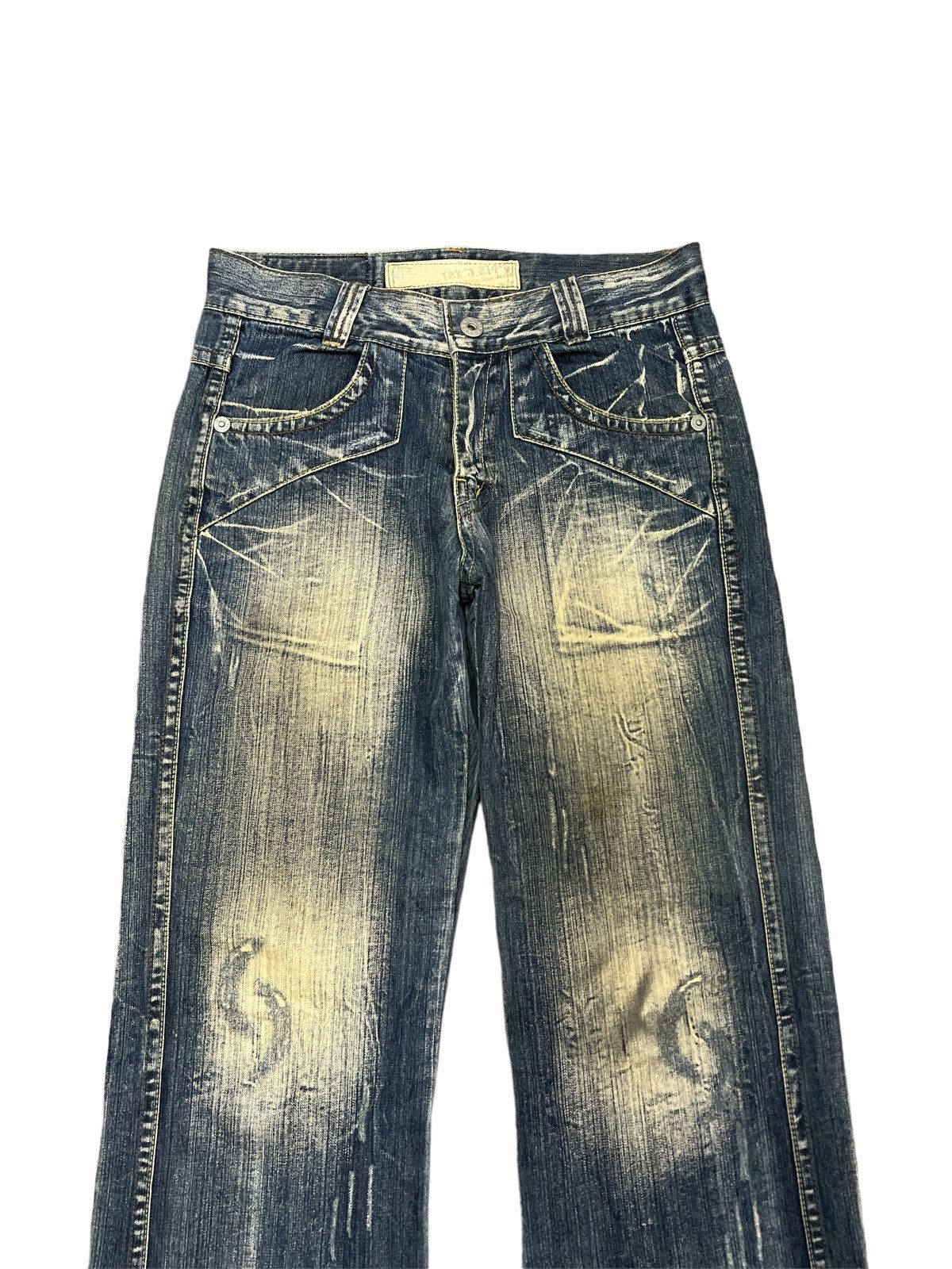Japanese Brand BAGGY💥VINTAGE Y2K T2X DISTRESSED DENIM PANT Size US 30 / EU 46 - 5 Thumbnail