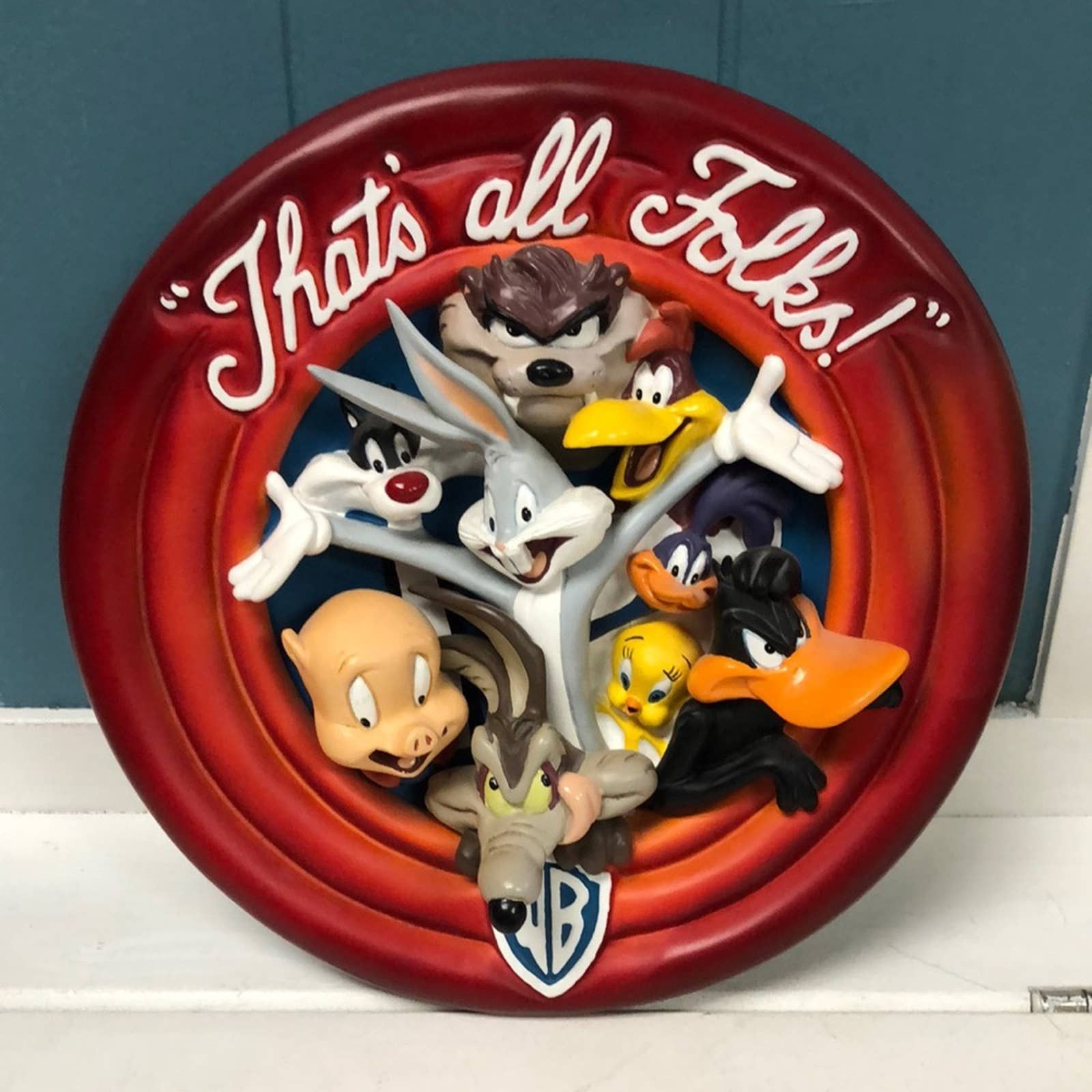 Warner Bros In the 3rd Dimension Plate ~ That's All Folks