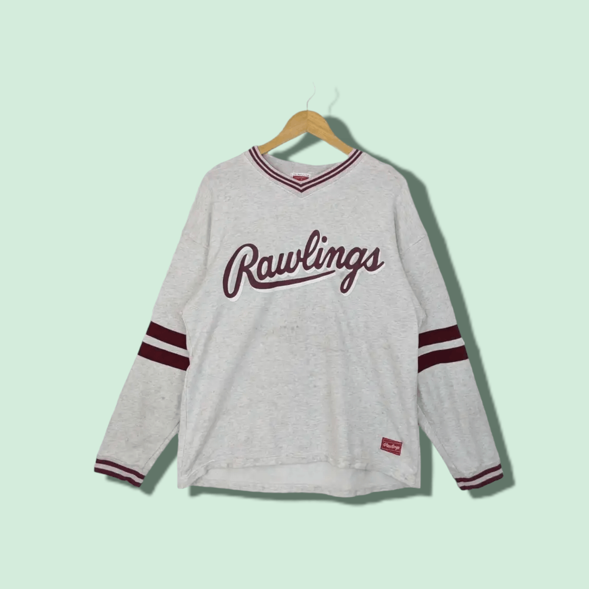 Japanese Brand ROWLING Big Spell Out Logo Hip Hop Rap Jumper Sweatshirt Size US L / EU 52-54 / 3 - 1 Thumbnail