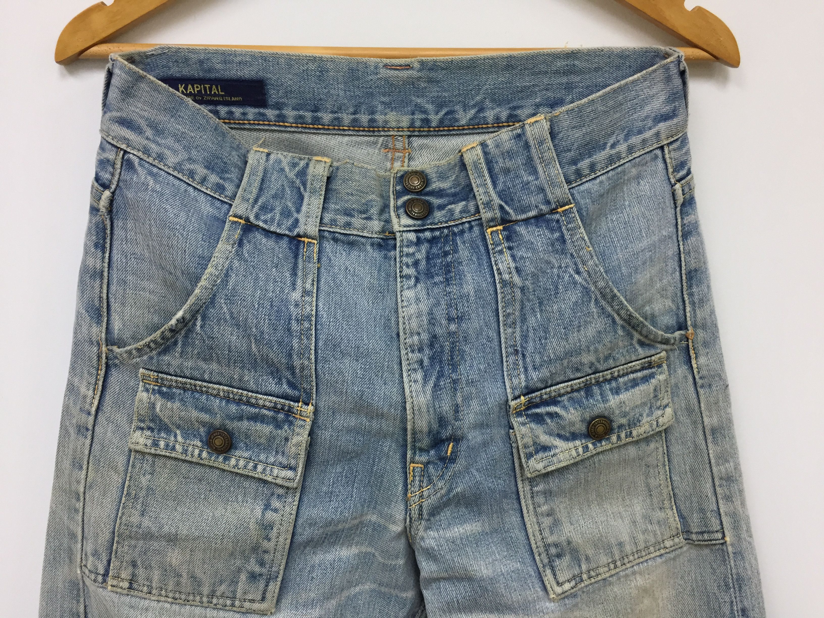 Kapital KAPITAL selvedge special Hand Made Bush Pants denim Size US 30 / EU 46 - 3 Thumbnail