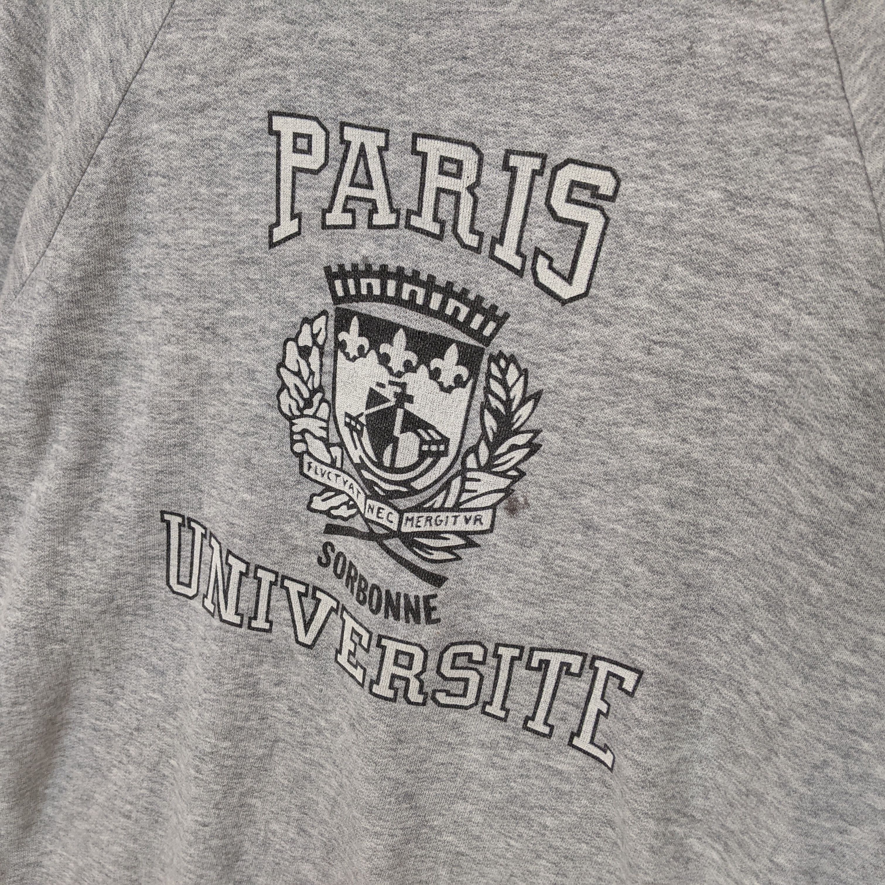 Vintage Vintage PARIS UNIVERSITE Jumper Sweatshirt Size US L / EU 52-54 / 3 - 5 Thumbnail