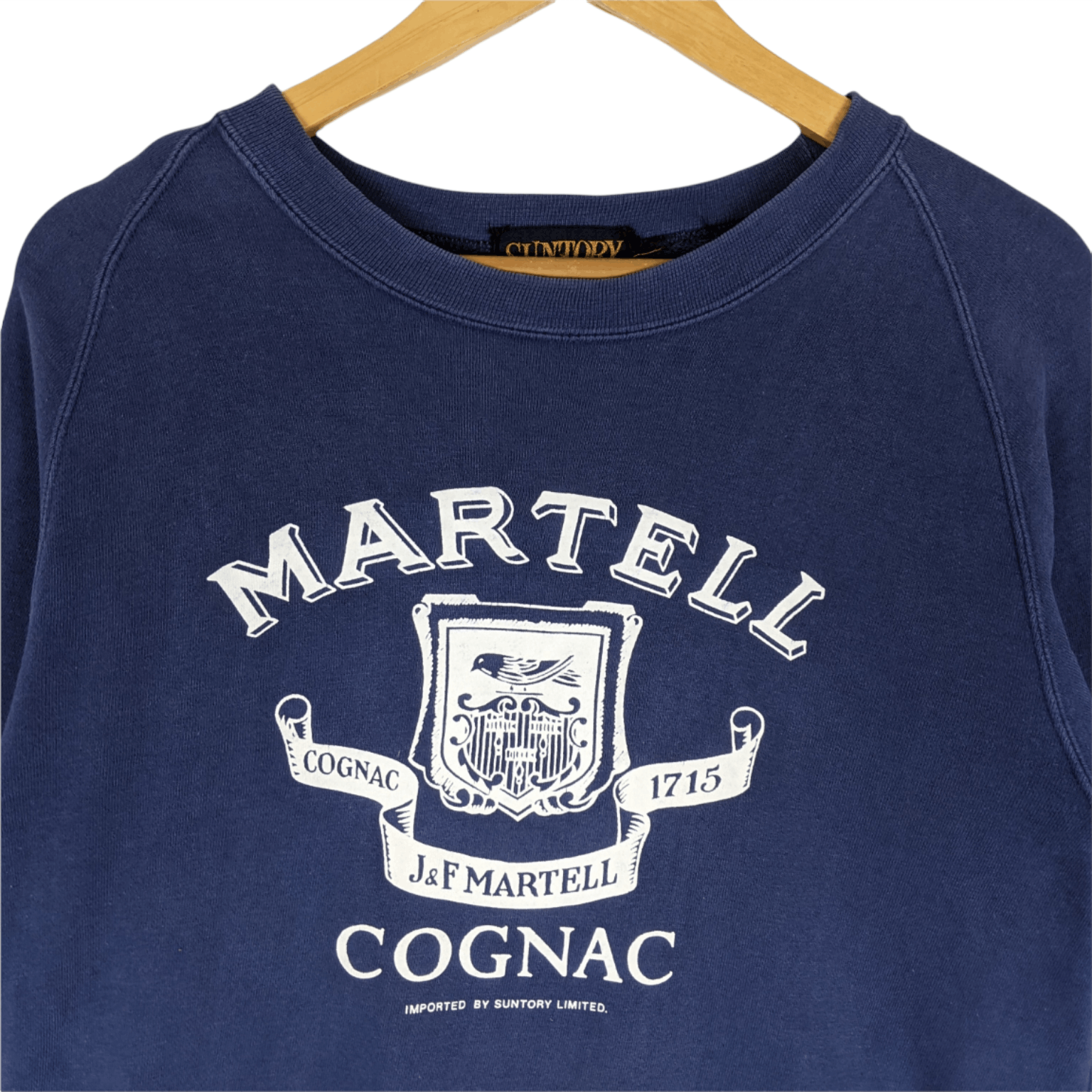 Japanese Brand Vintage 80's SUNTORY Martell Cognac Jumper Sweatshirt Size US M / EU 48-50 / 2 - 4 Thumbnail