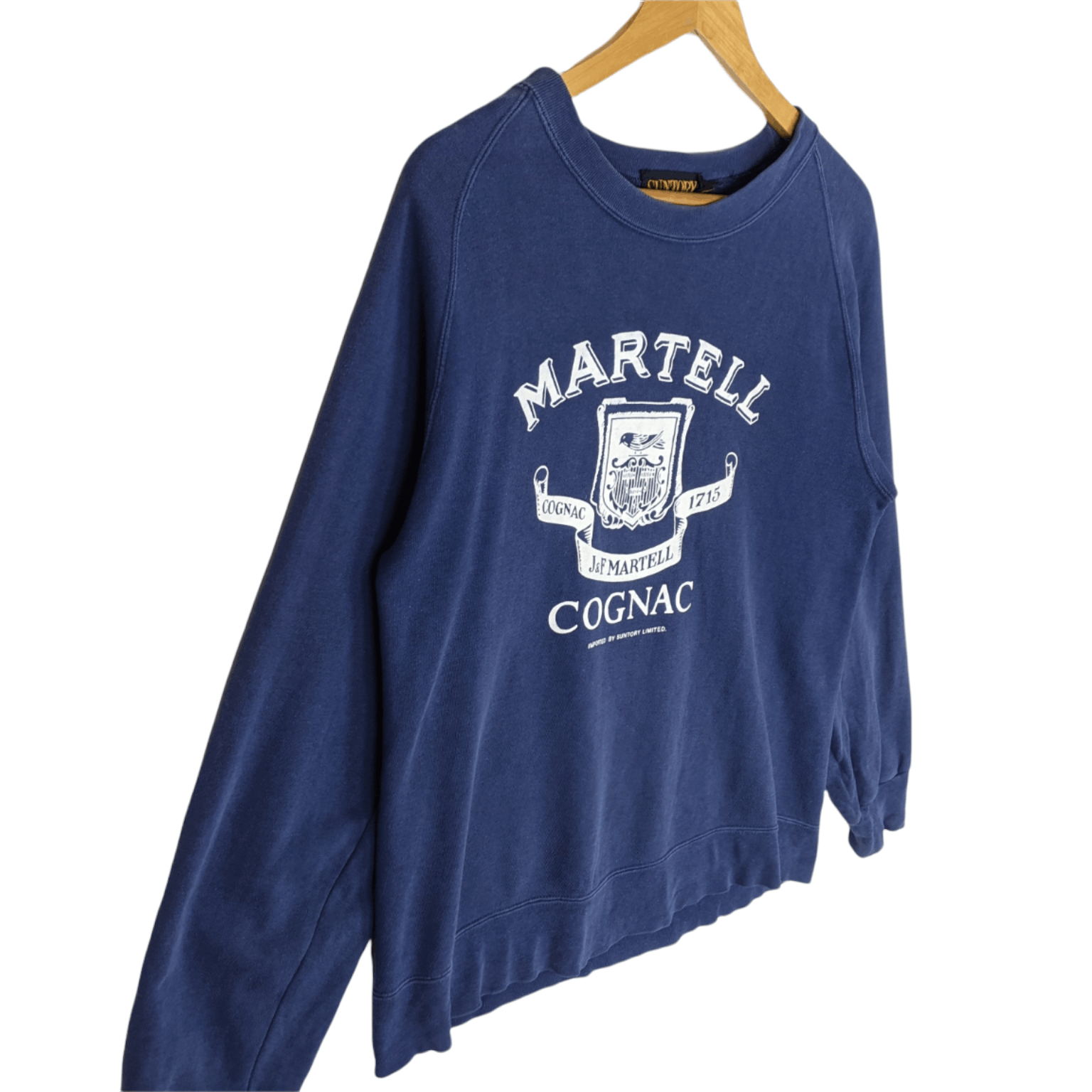 Japanese Brand Vintage 80's SUNTORY Martell Cognac Jumper Sweatshirt Size US M / EU 48-50 / 2 - 3 Thumbnail