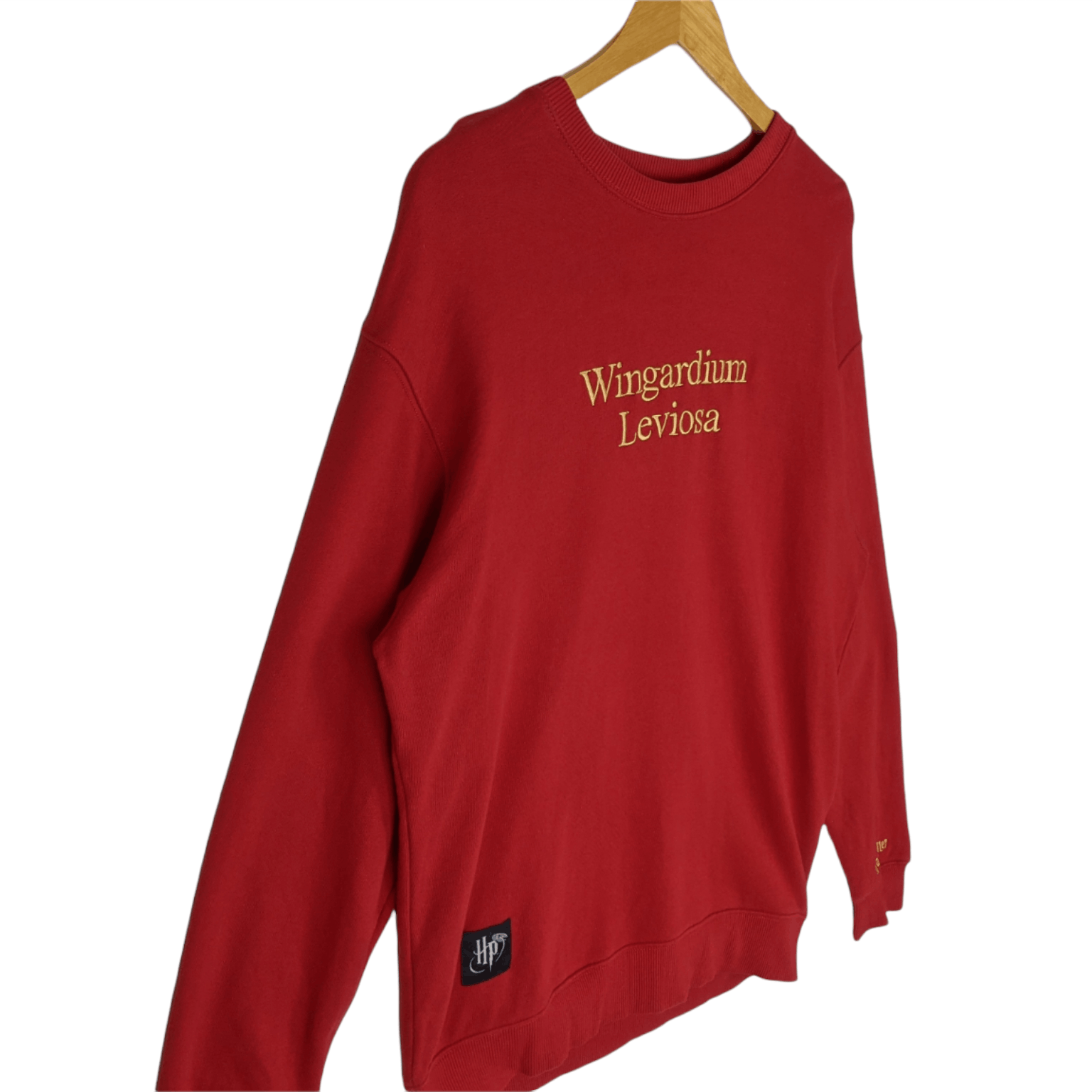 Disney HARRY PORTER Wingardium Leviosa Spell Out Jumper Sweatshirt Size US XL / EU 56 / 4 - 4 Thumbnail