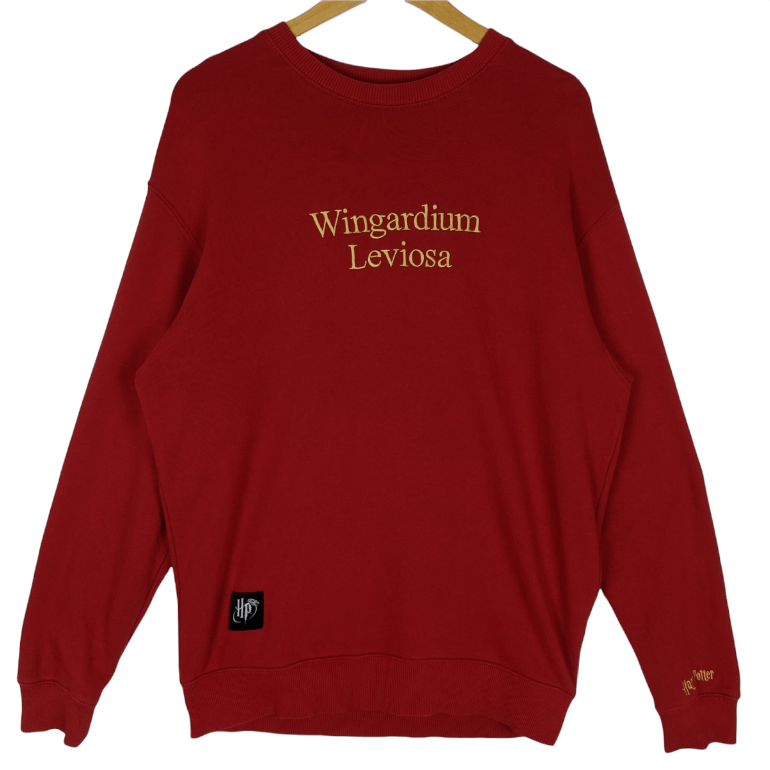 Disney HARRY PORTER Wingardium Leviosa Spell Out Jumper Sweatshirt Size US XL / EU 56 / 4 - 2 Thumbnail