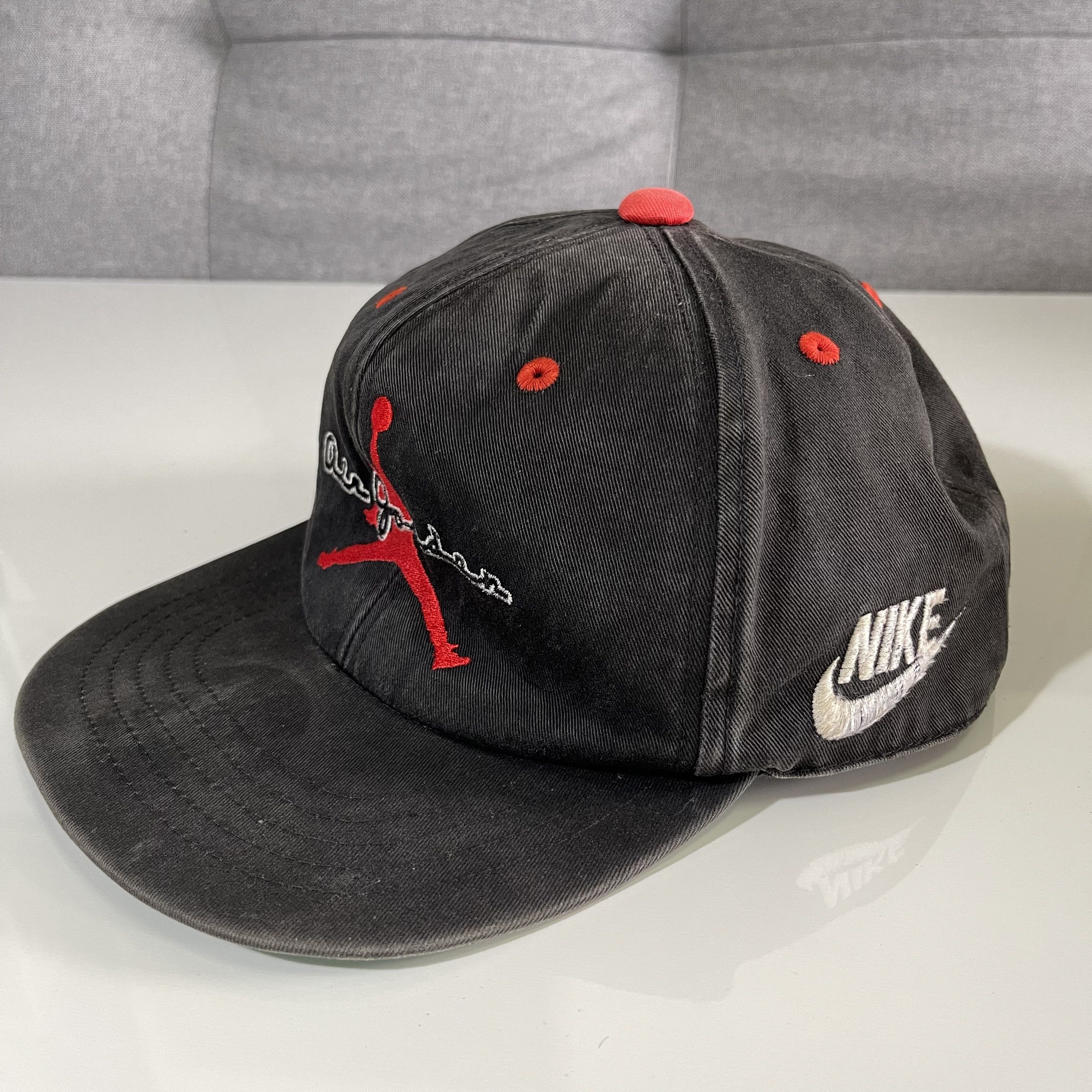 Jordan Brand × Nike × Vintage Nike Air Jordan Vintage Cap Hat 90’s RERA Size ONE SIZE - 3 Thumbnail