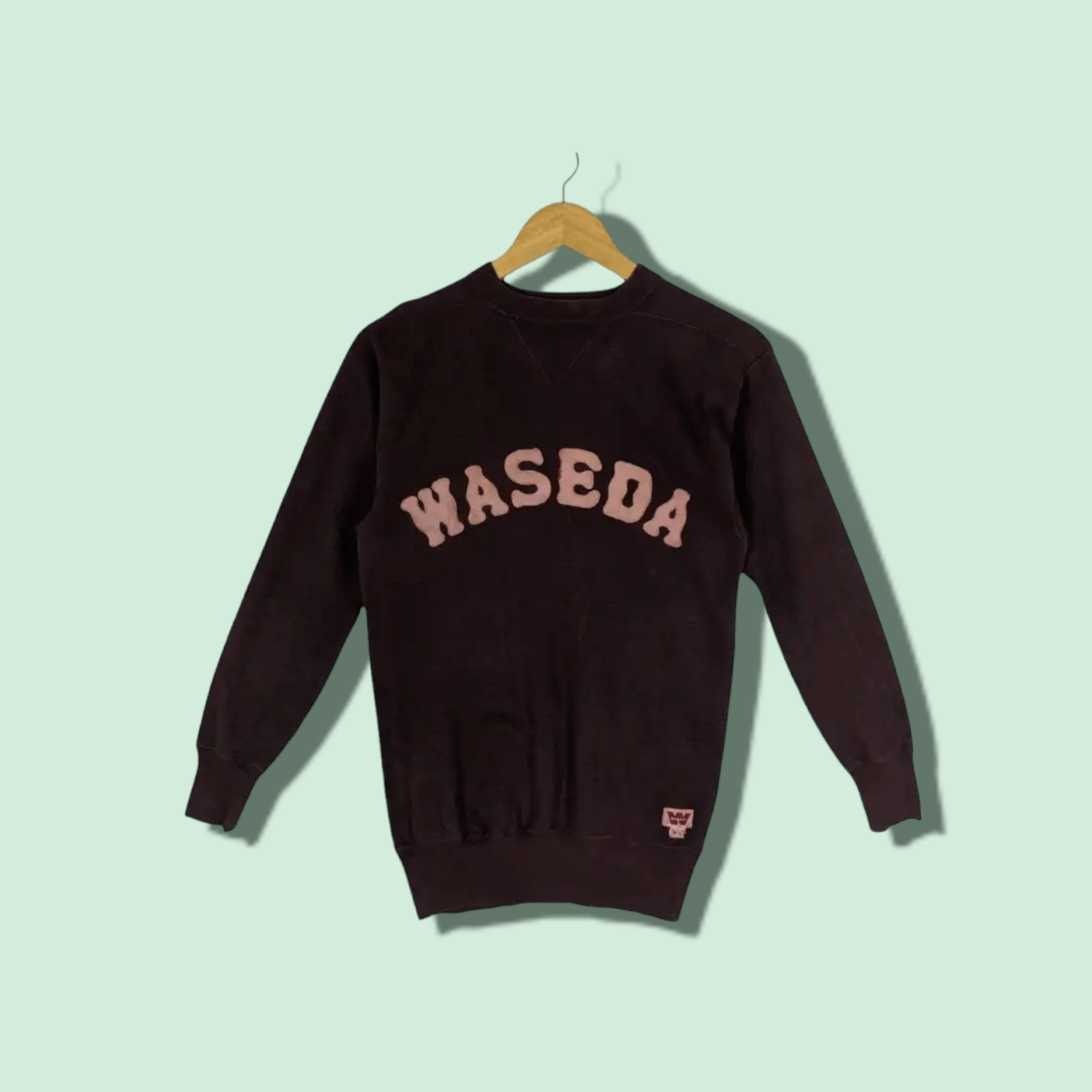 Japanese Brand 70's WASEDA University Nagata Baseball Jumper Sweatshirt Size US XXS / EU 40 - 1 Thumbnail