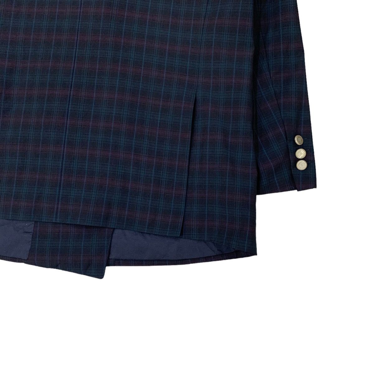 Lanvin Lanvin Paris Wool Checkered Double Breasted Blazer Jacket Size US S / EU 44-46 / 1 - 7 Thumbnail