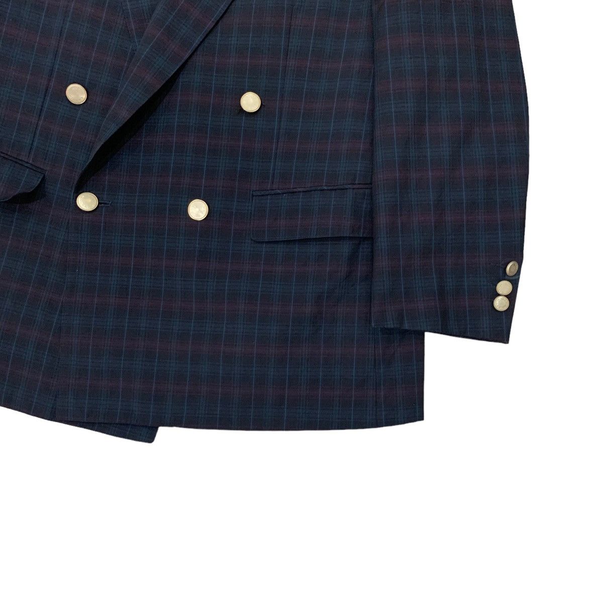 Lanvin Lanvin Paris Wool Checkered Double Breasted Blazer Jacket Size US S / EU 44-46 / 1 - 6 Thumbnail