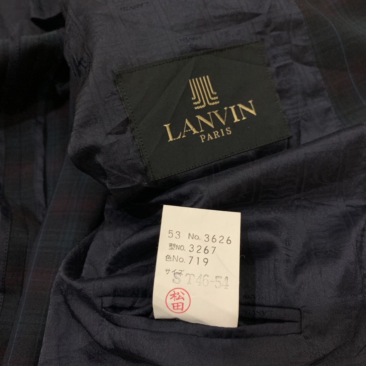 Lanvin Lanvin Paris Wool Checkered Double Breasted Blazer Jacket Size US S / EU 44-46 / 1 - 9 Thumbnail