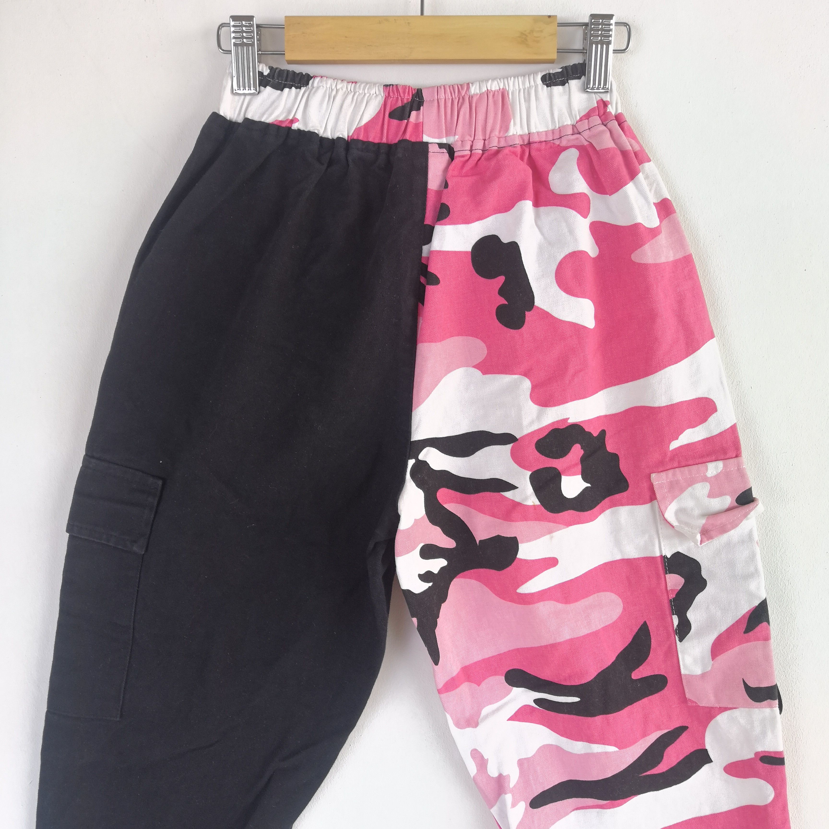 Japanese Brand × Vintage Japanese Cargo Pants Multi Pocket Bondage Camouflage Size 22" - 4 Thumbnail