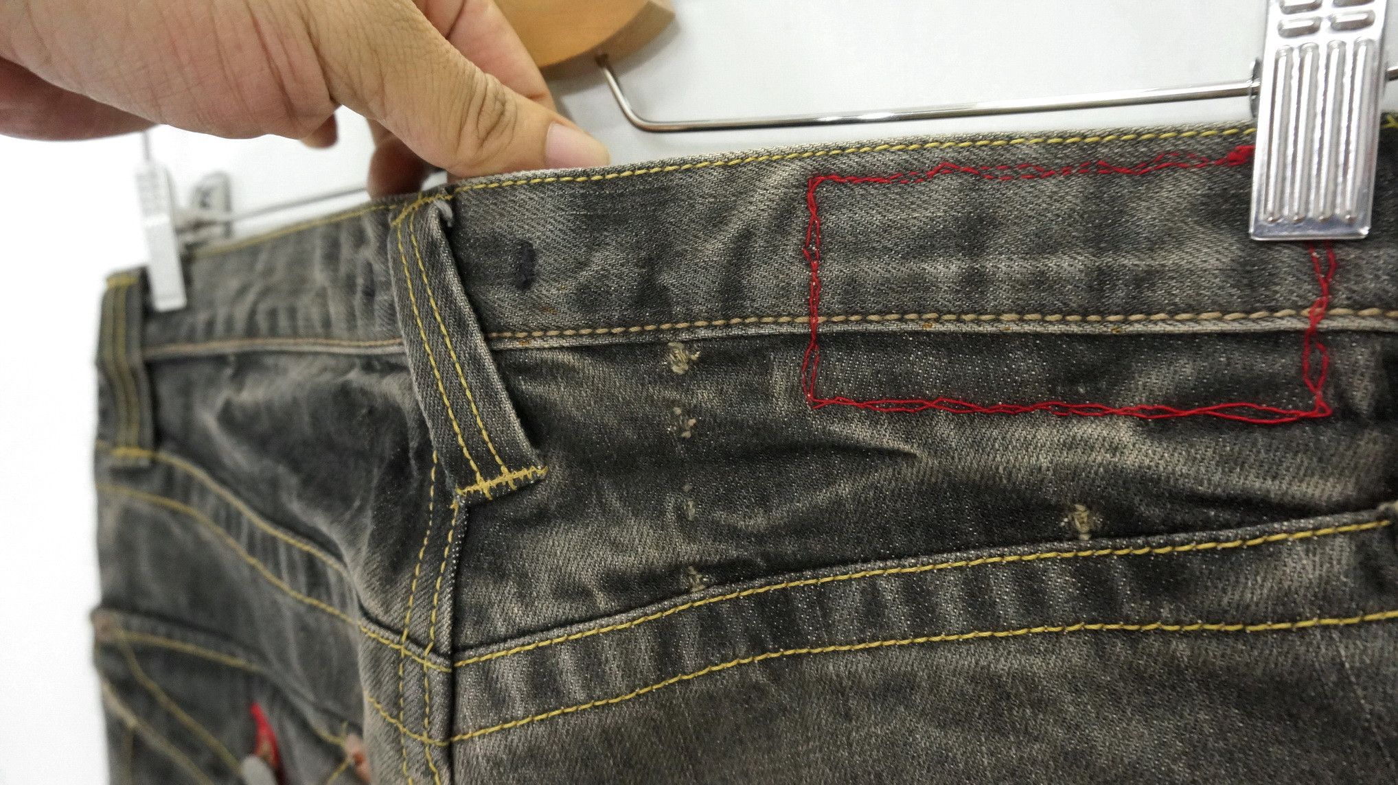 Japanese Brand Vintage BLUEWAY Made In Nippon Distressed Jeans Size US 32 / EU 48 - 12 Thumbnail