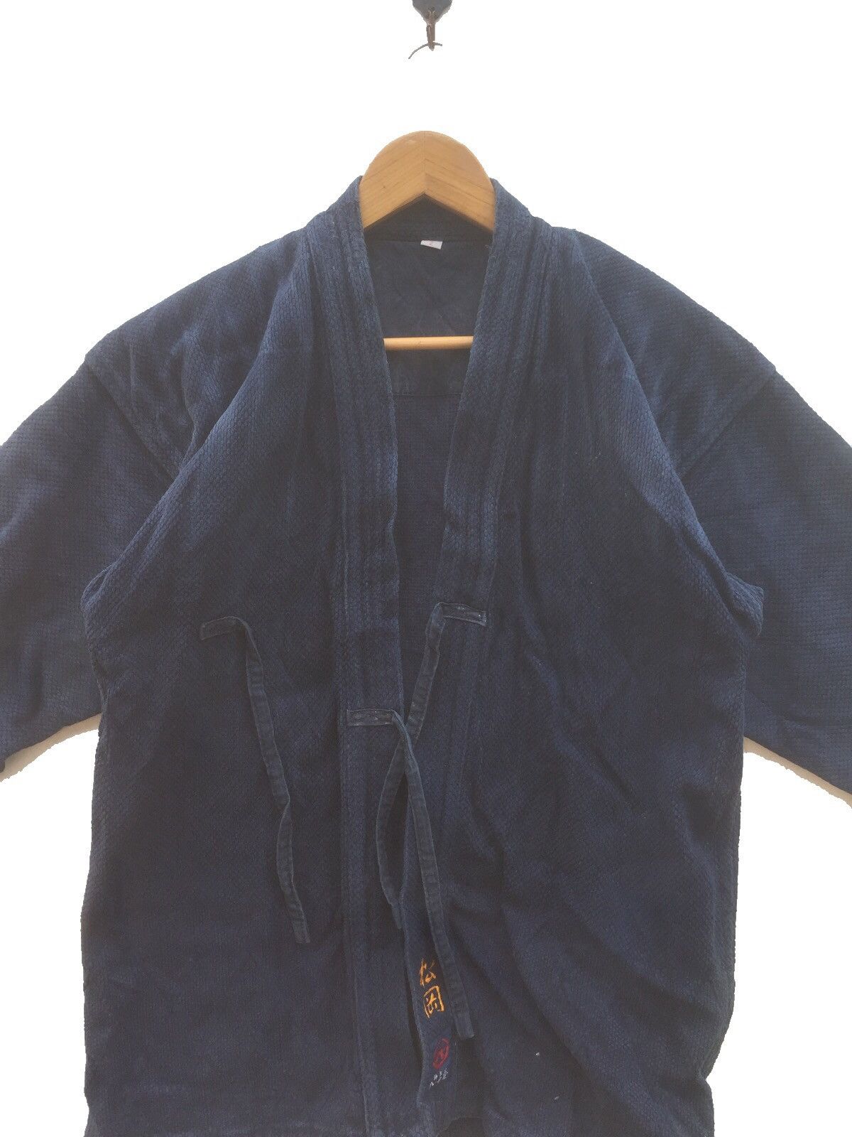 Indigo RARE VINTAGE 80s KIMONO INDIGO BLUE DENIM Size US M / EU 48-50 / 2 - 10 Thumbnail