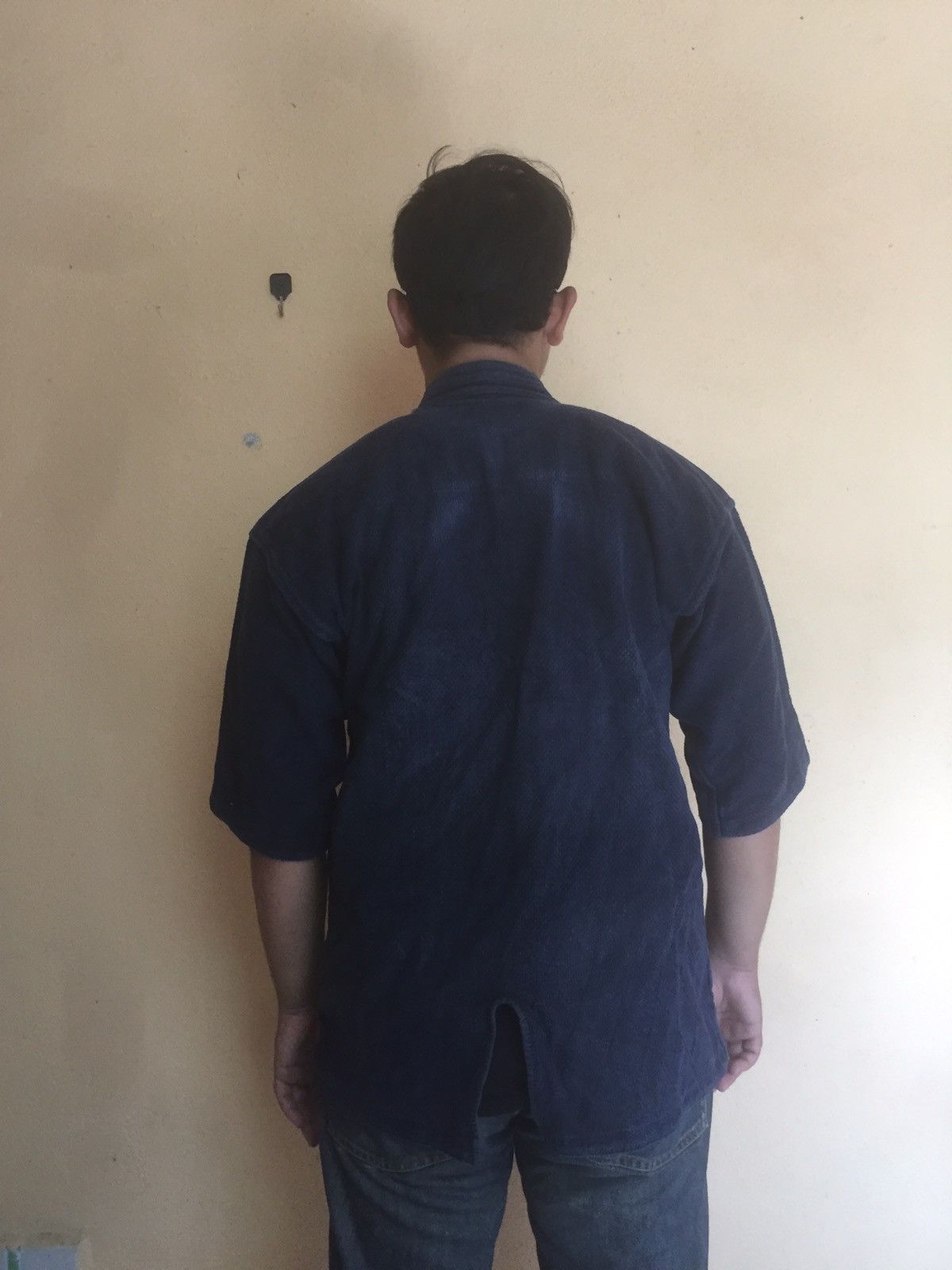Indigo RARE VINTAGE 80s KIMONO INDIGO BLUE DENIM Size US M / EU 48-50 / 2 - 4 Thumbnail