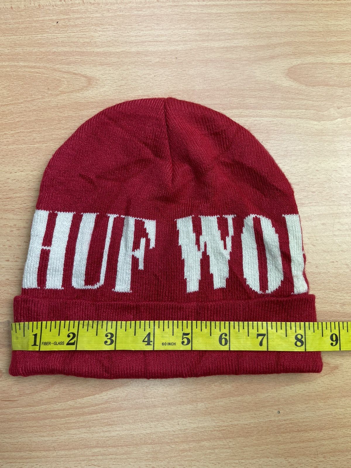 Huf Huf Worldwide Big Spellout Beanie Hat Snow Cap b2 Size ONE SIZE - 7 Thumbnail