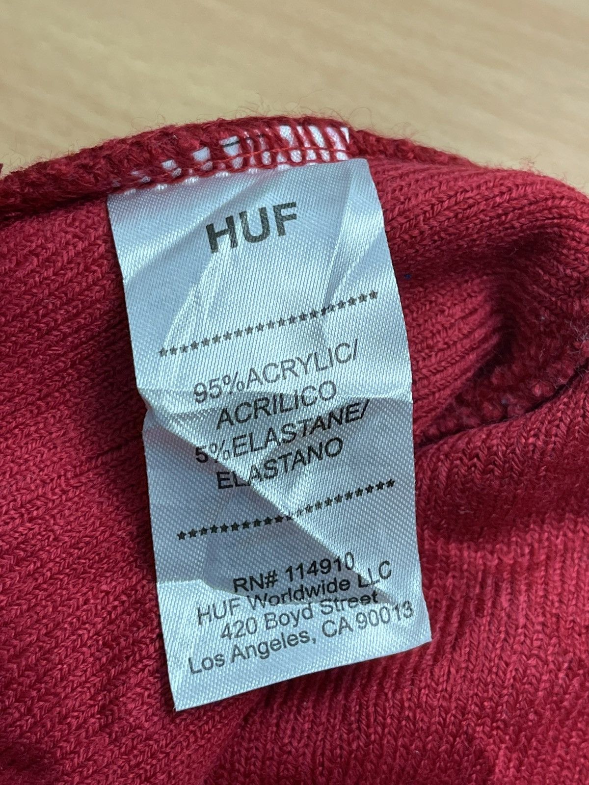 Huf Huf Worldwide Big Spellout Beanie Hat Snow Cap b2 Size ONE SIZE - 5 Thumbnail
