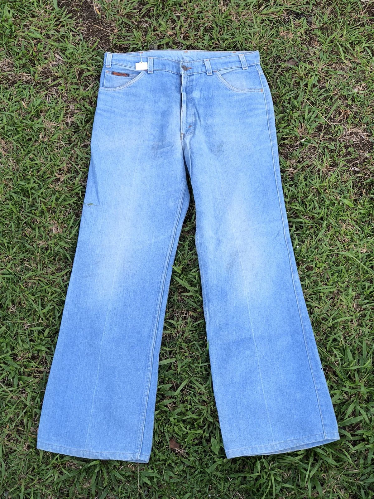Levi's × Levi's Vintage Clothing × Vintage Vintage 80s Levis Oren Tag Flare Bell Bottom Jean Size US 33 - 2 Thumbnail
