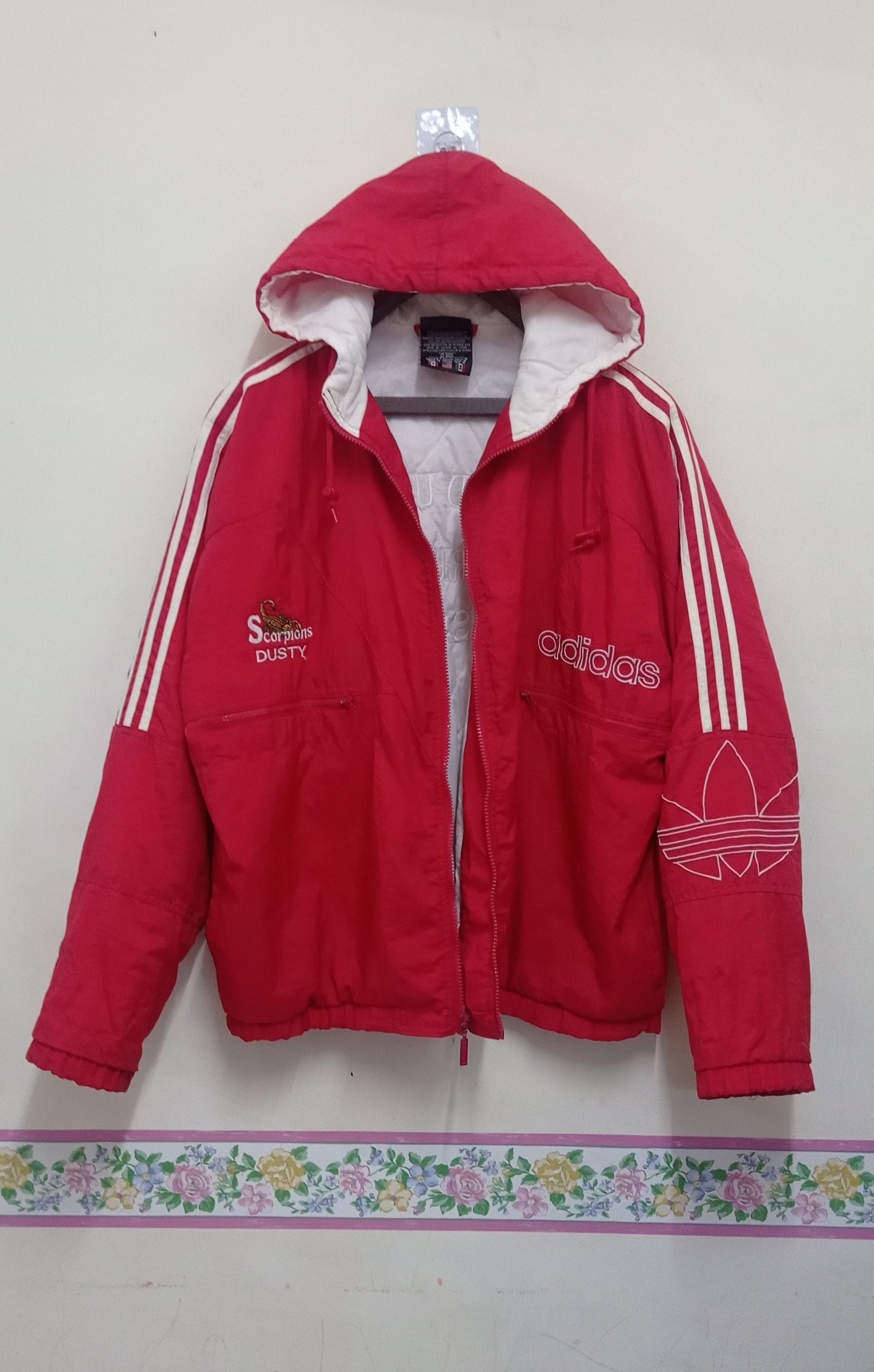 Vintage Vintage Adidas Scorpion Dusty Windbreaker jacket Size US M / EU 48-50 / 2 - 3 Thumbnail