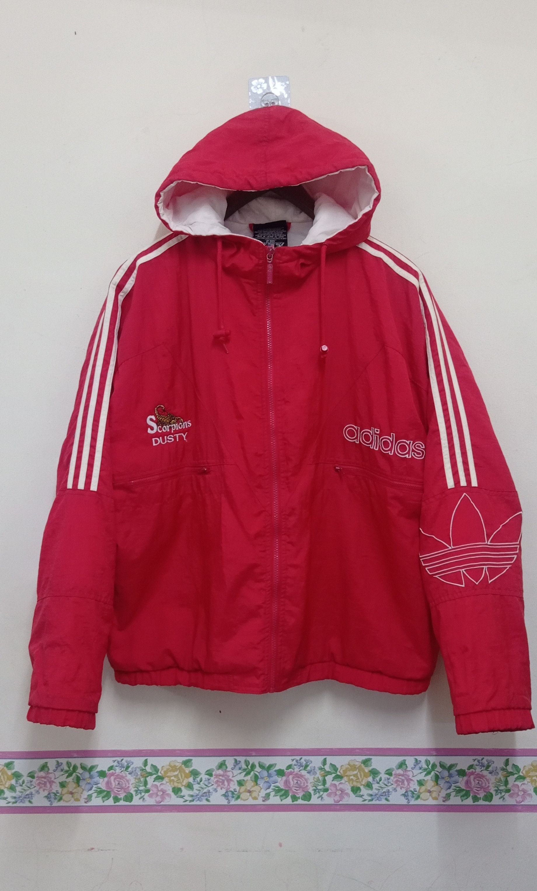 Vintage Vintage Adidas Scorpion Dusty Windbreaker jacket Size US M / EU 48-50 / 2 - 1 Thumbnail