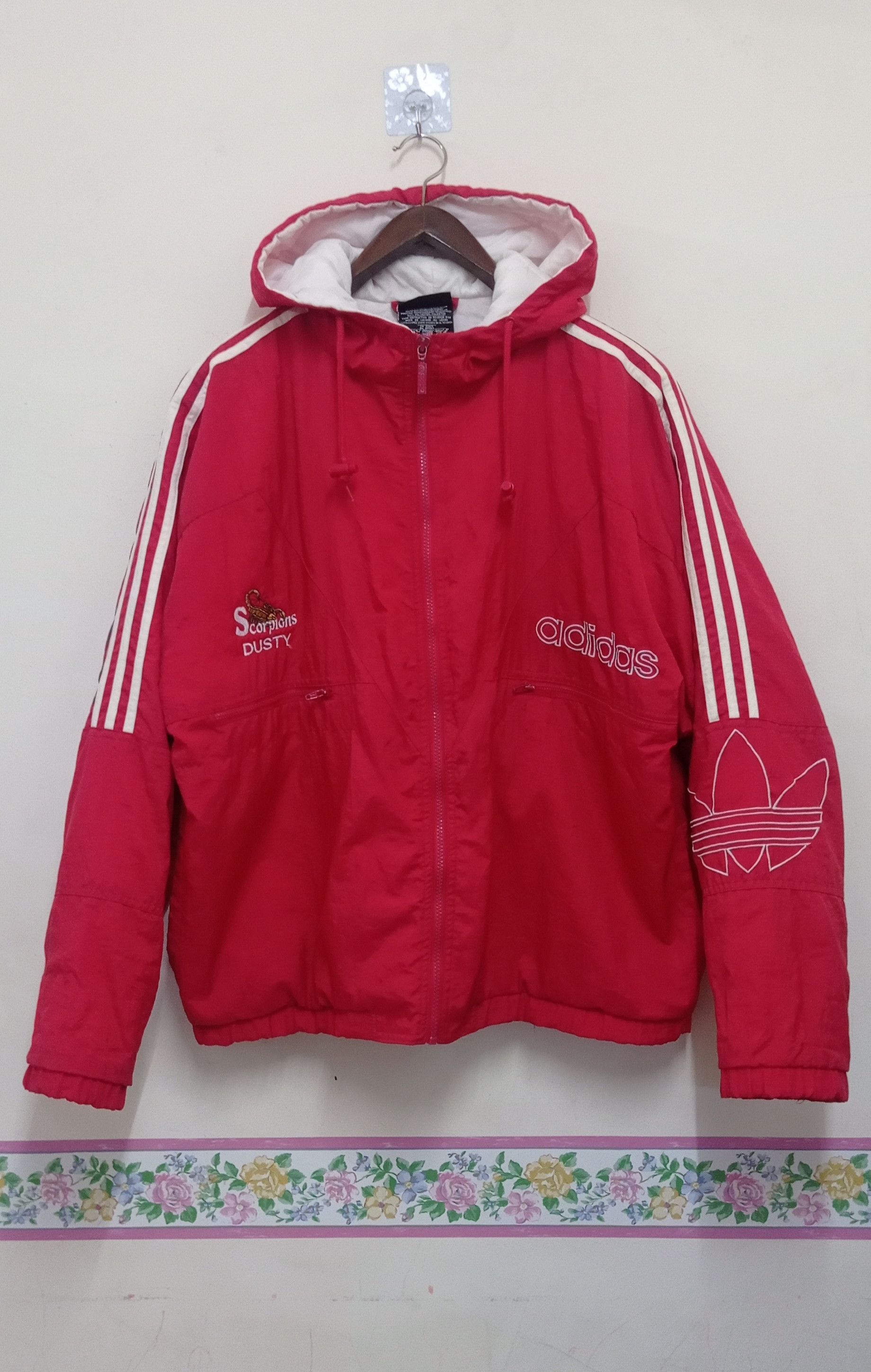 Vintage Vintage Adidas Scorpion Dusty Windbreaker jacket Size US M / EU 48-50 / 2 - 2 Thumbnail