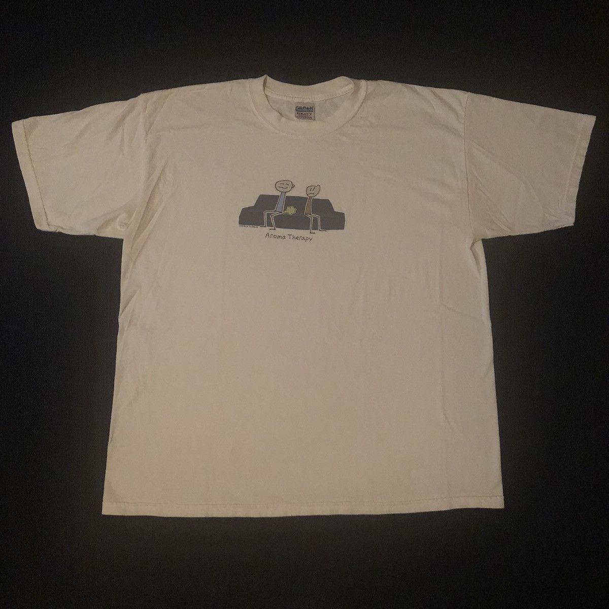 Vintage Vintage 00s Be As You Are Aroma Therapy Fart Parody Logo Tee Size US XL / EU 56 / 4 - 3 Thumbnail