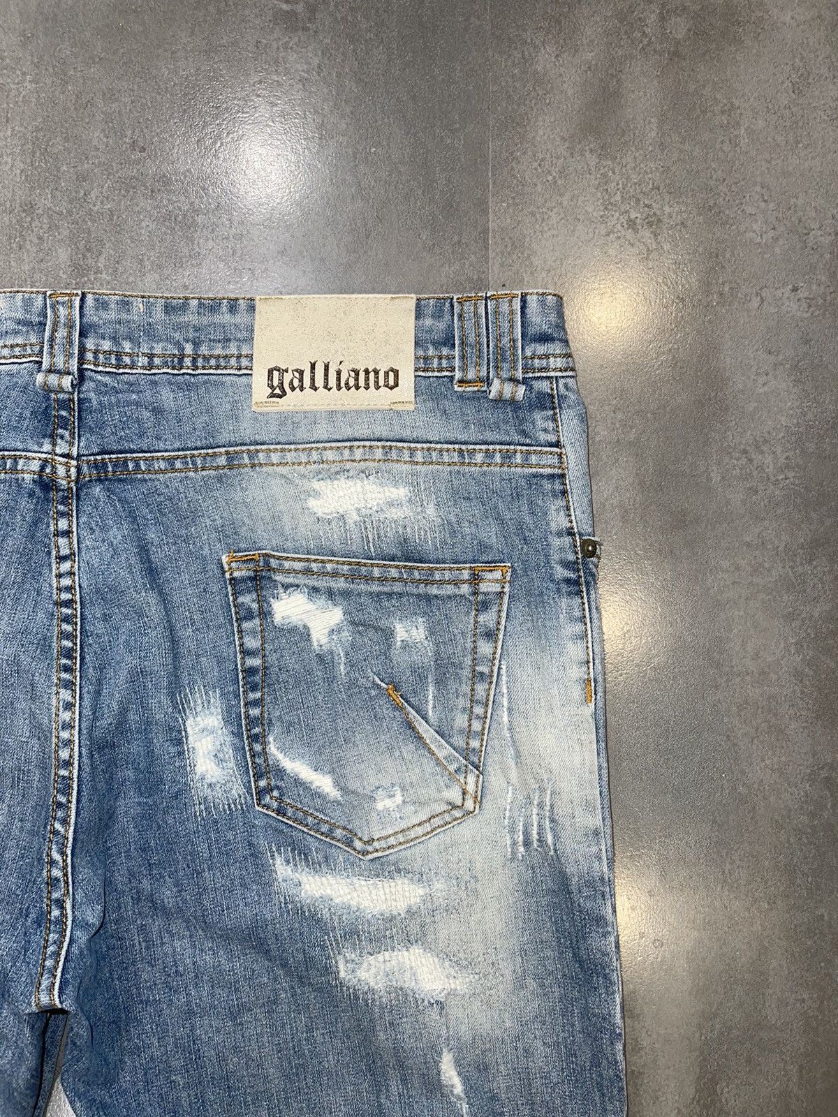 John Galliano Galliano Distressed Denim Pants Size US 36 / EU 52 - 6 Thumbnail