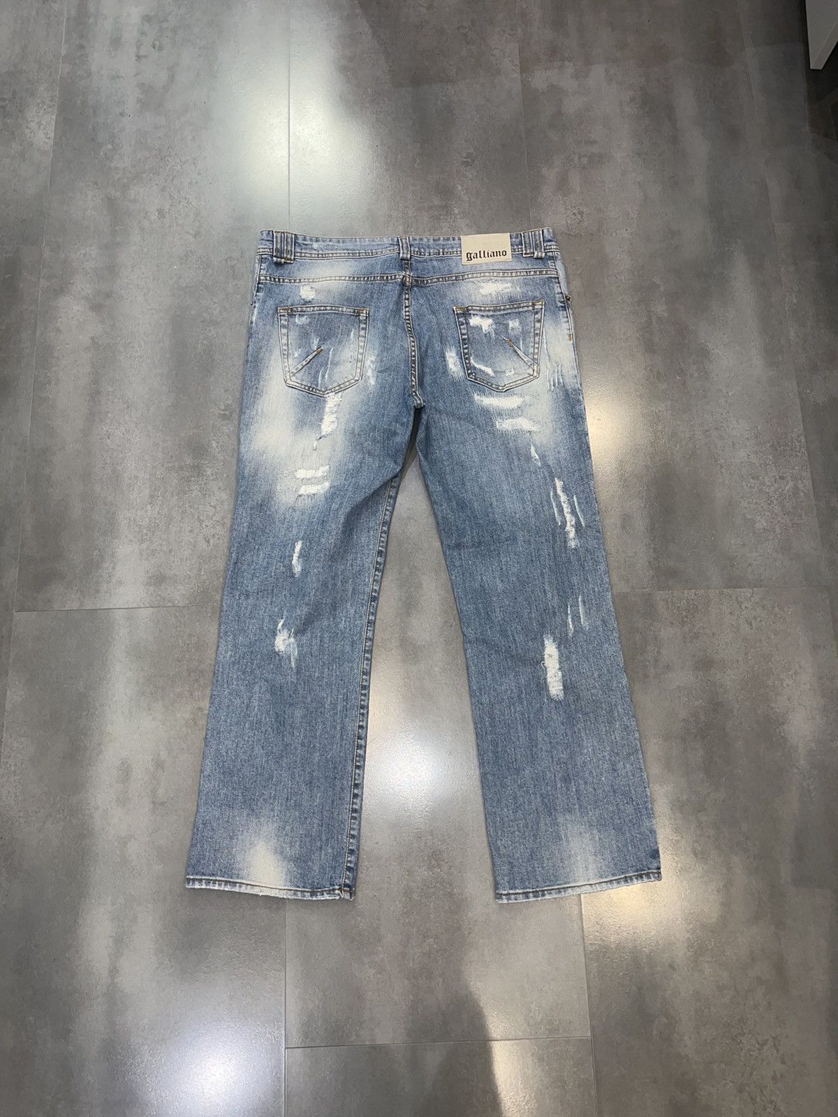 John Galliano Galliano Distressed Denim Pants Size US 36 / EU 52 - 5 Thumbnail