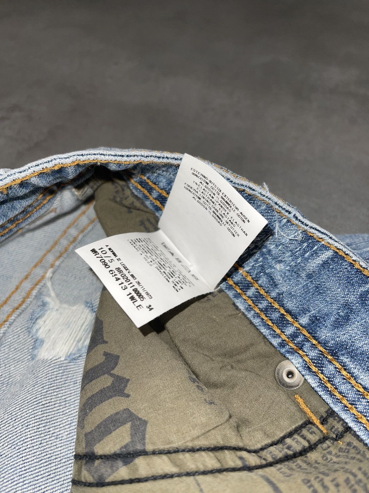 John Galliano Galliano Distressed Denim Pants Size US 36 / EU 52 - 16 Thumbnail