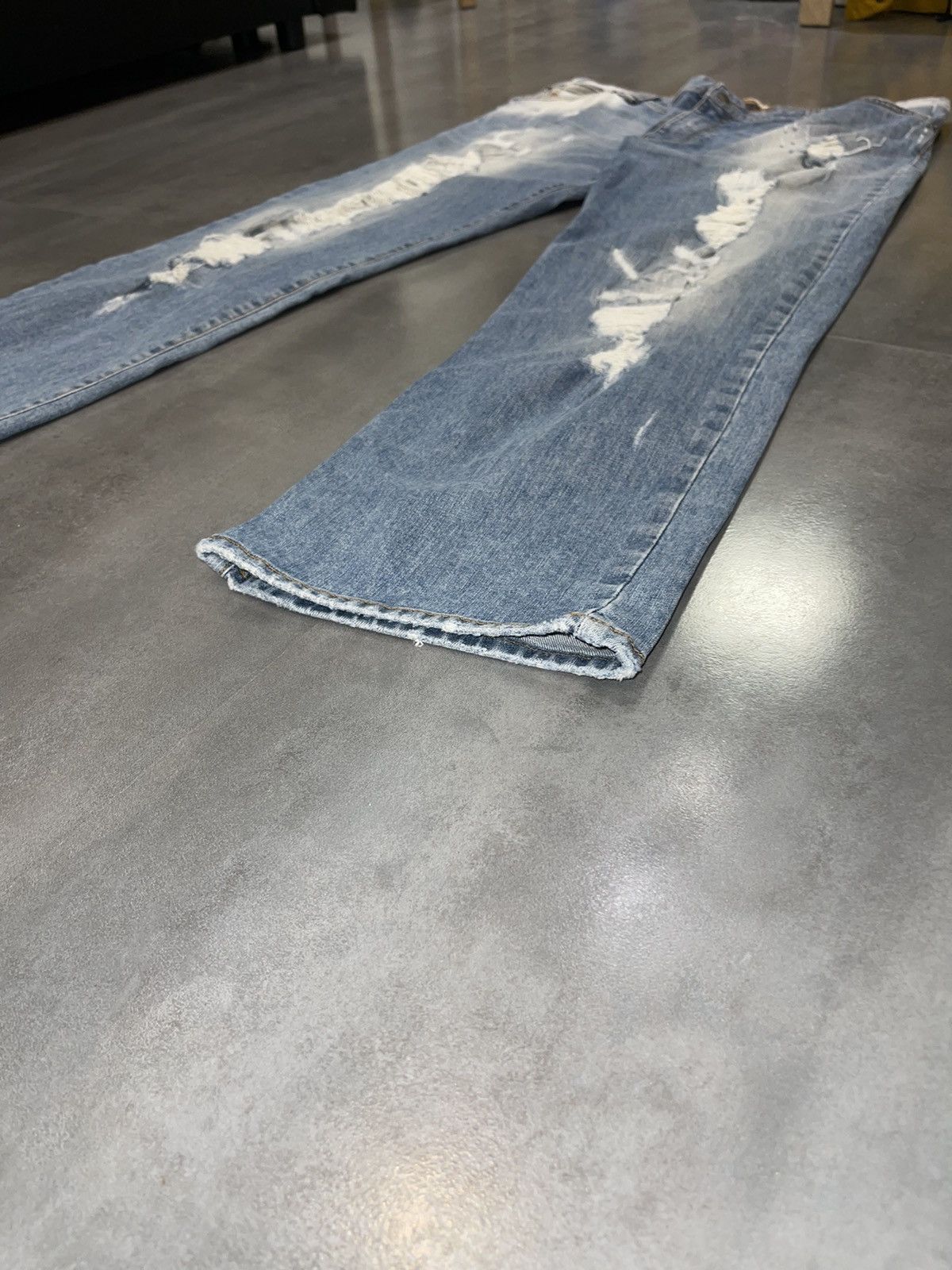 John Galliano Galliano Distressed Denim Pants Size US 36 / EU 52 - 3 Thumbnail