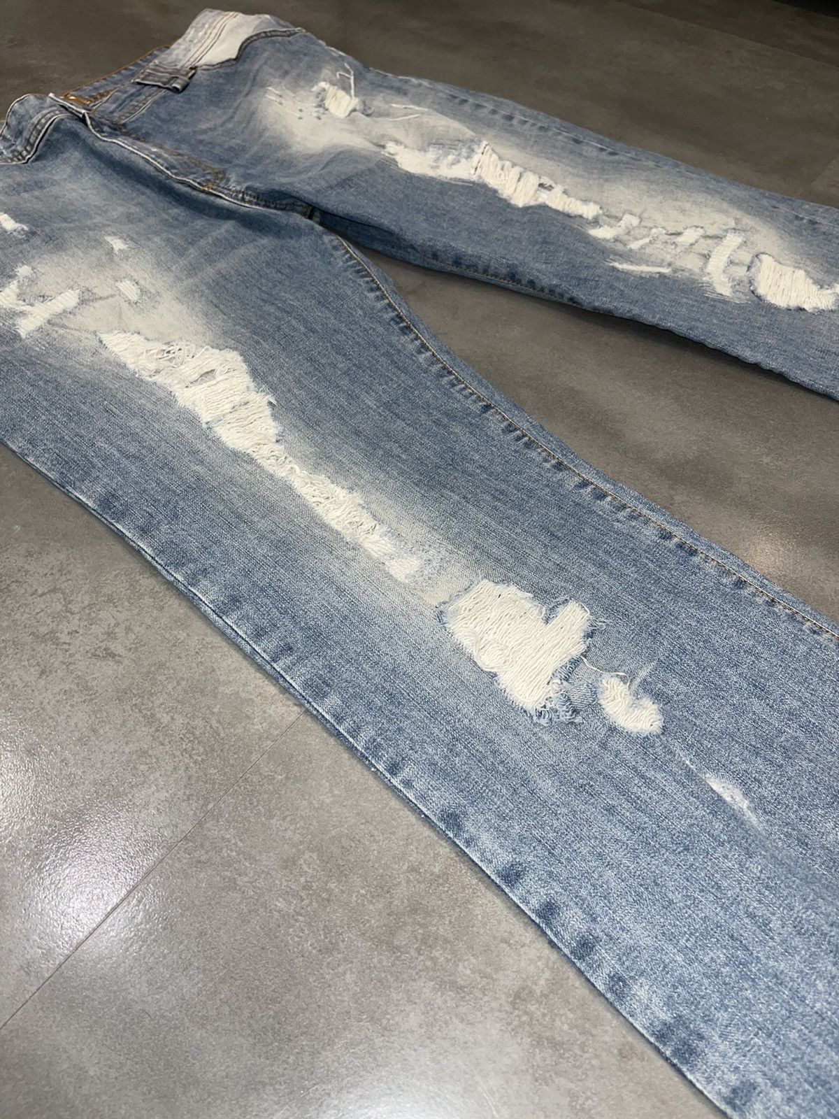 John Galliano Galliano Distressed Denim Pants Size US 36 / EU 52 - 4 Thumbnail