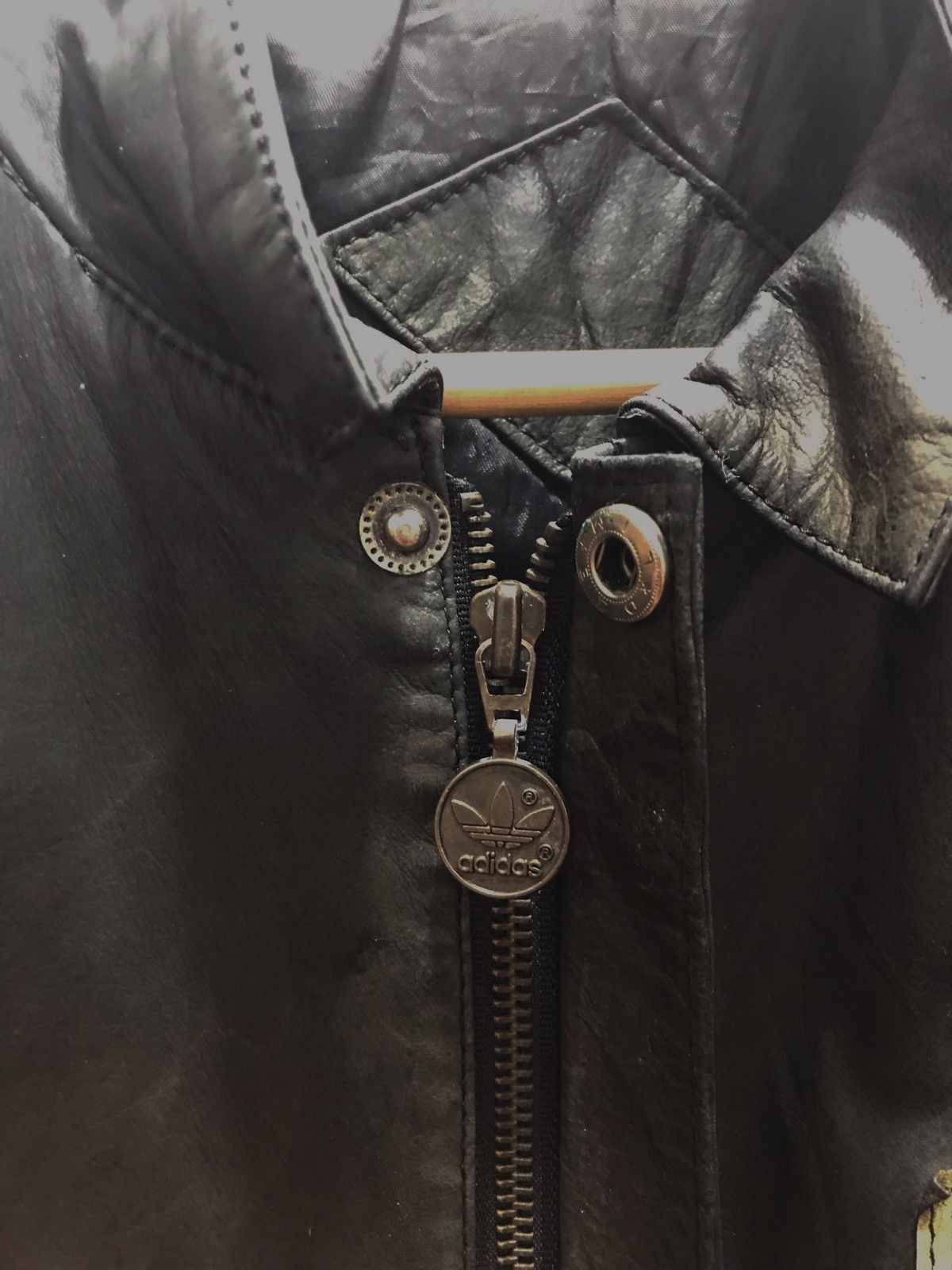 Adidas Vintage Adidas Airborne Squad 204 Leather Jacket Size US M / EU 48-50 / 2 - 5 Thumbnail