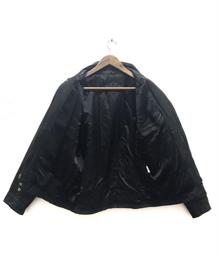 Adidas Vintage Adidas Airborne Squad 204 Leather Jacket Size US M / EU 48-50 / 2 - 3 Thumbnail