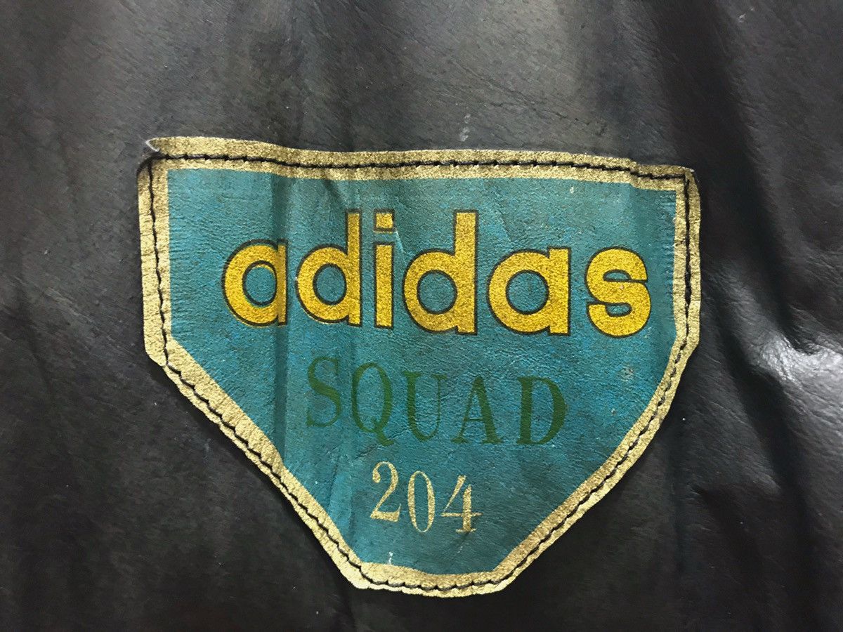 Adidas Vintage Adidas Airborne Squad 204 Leather Jacket Size US M / EU 48-50 / 2 - 6 Thumbnail